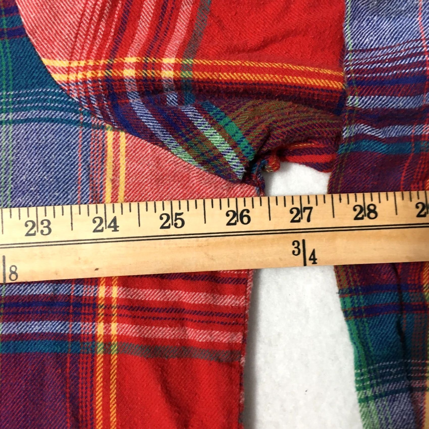 Vintage Stewart Plaid Flannel Shirt XL RED Cotton Button Up Casual Men's Size US XL / EU 56 / 4 - 6 Thumbnail
