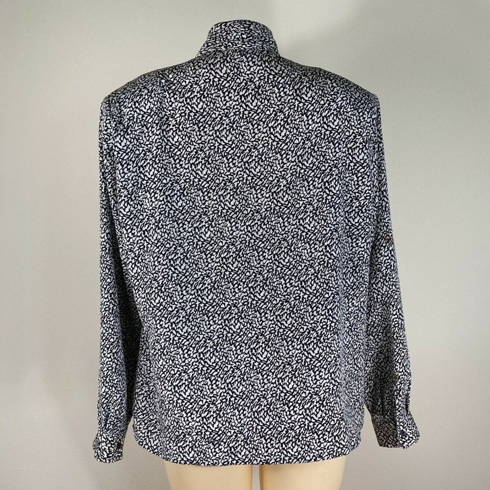 Worthington Vintage 80's Worthington Long Sleeve Blouse 16 Size XXL / US 16-18 / IT 52-54 - 3 Thumbnail
