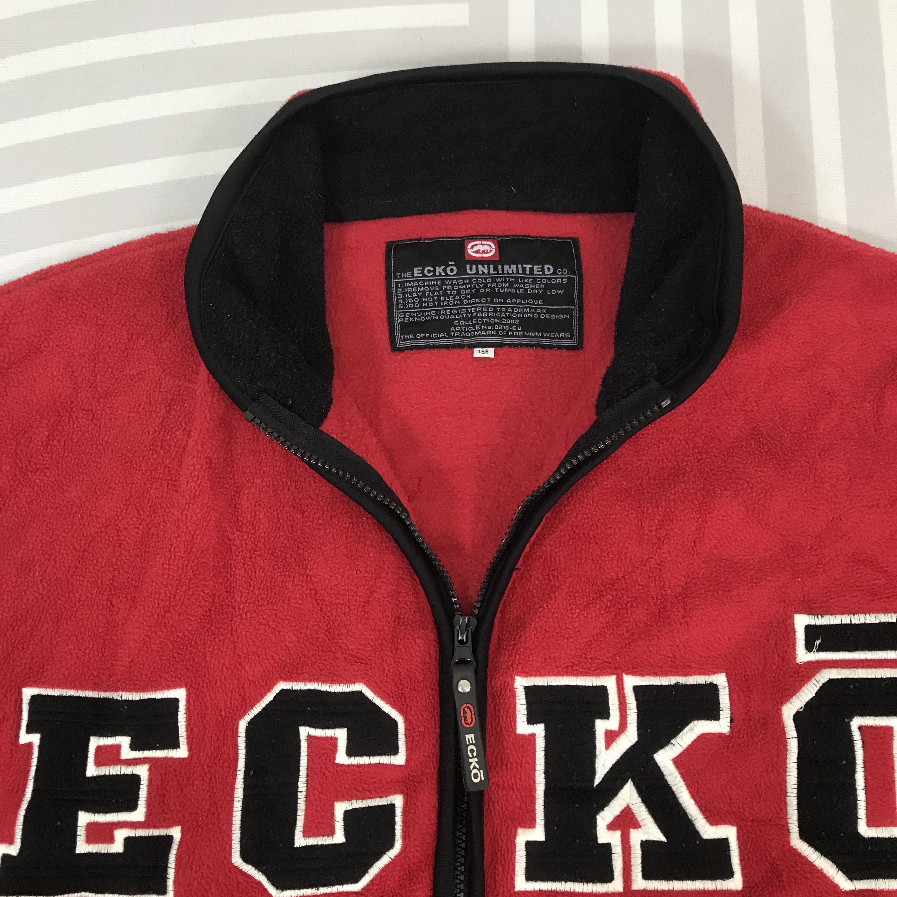 Ecko Unltd. Vintage Ecko Fleece Overlogo design Jacket Size US XL / EU 56 / 4 - 5 Thumbnail