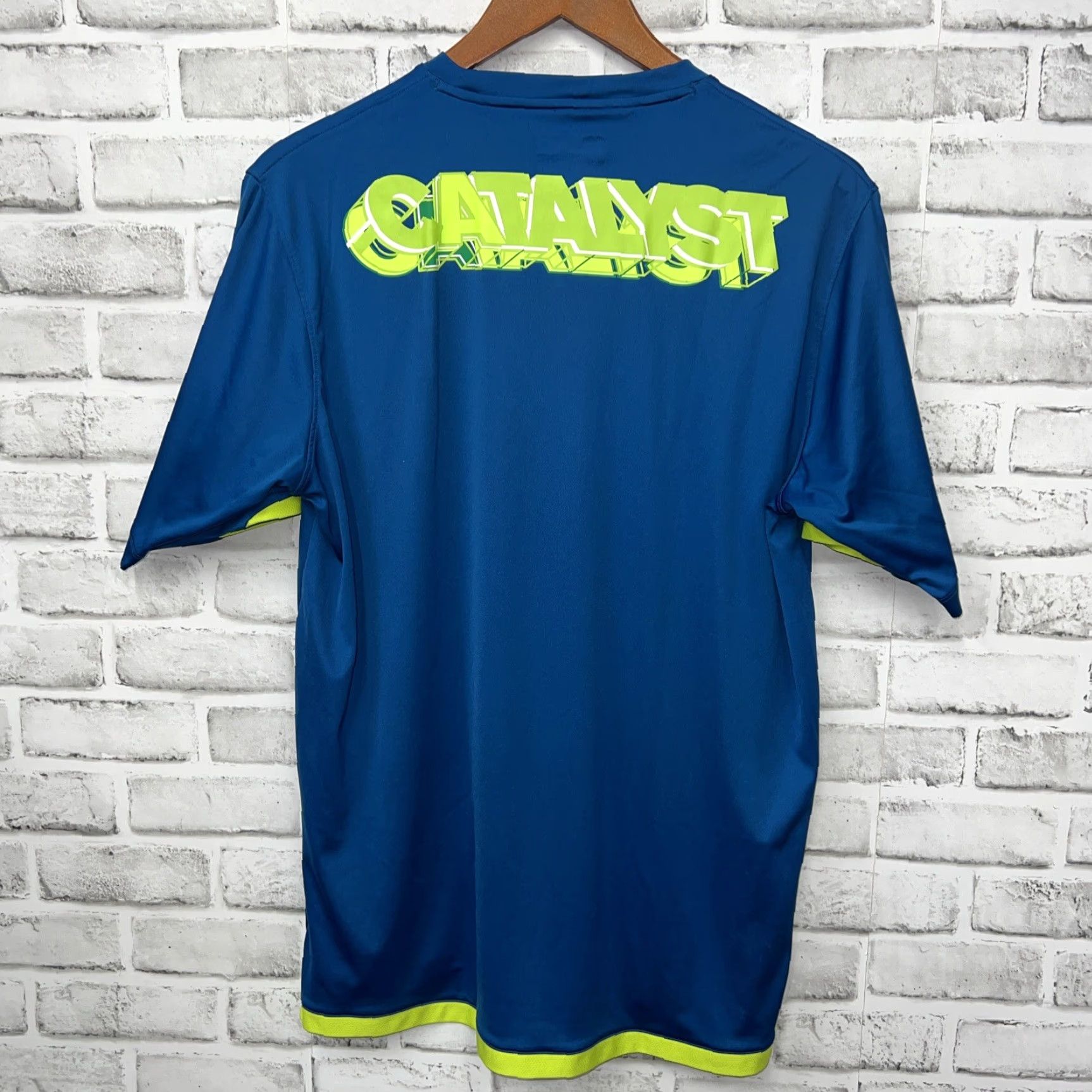 Under Armour Under Armour Catalyst Loose Blue T-Shirt Mens M Athletic Size US M / EU 48-50 / 2 - 4 Thumbnail