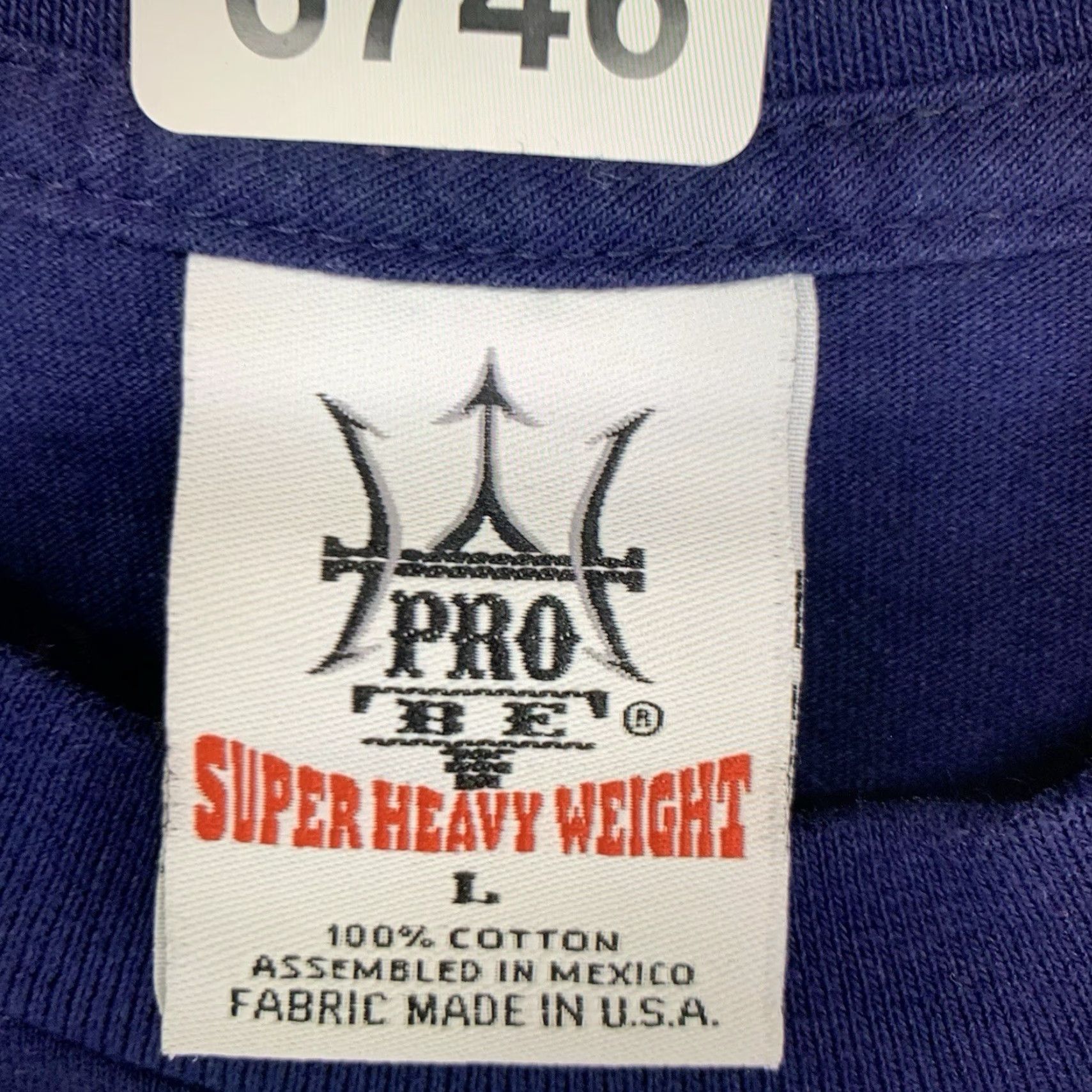 Vintage VINTAGE Pro Be Arizona T-Shirt Men Large Blue 90s Retro Road Trip USA Cotton Knit Heavyweight Size US L / EU 52-54 / 3 - 3 Thumbnail