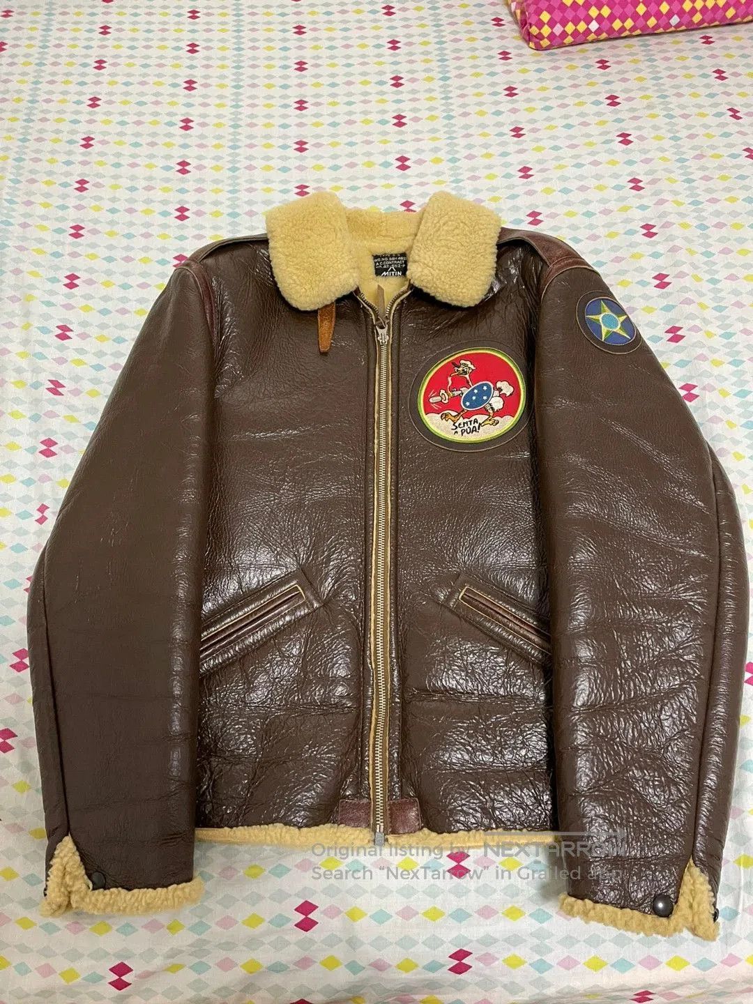 The Real McCoy's real mccoys b-6 leather aviator jacket. Size US S / EU 44-46 / 1 - 1 Thumbnail