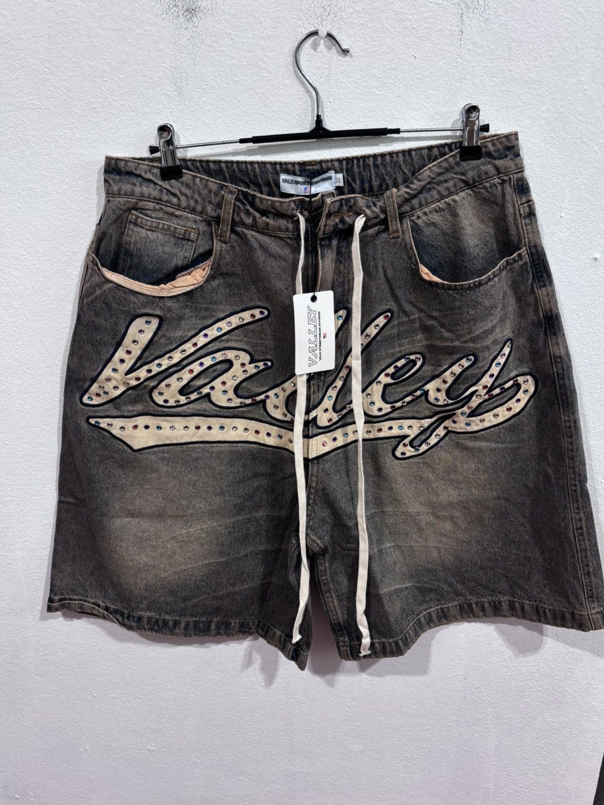 Vale Vale Forever Skittle Denim Jean Shorts Blue Size US 32 / EU 48 - 1 Thumbnail