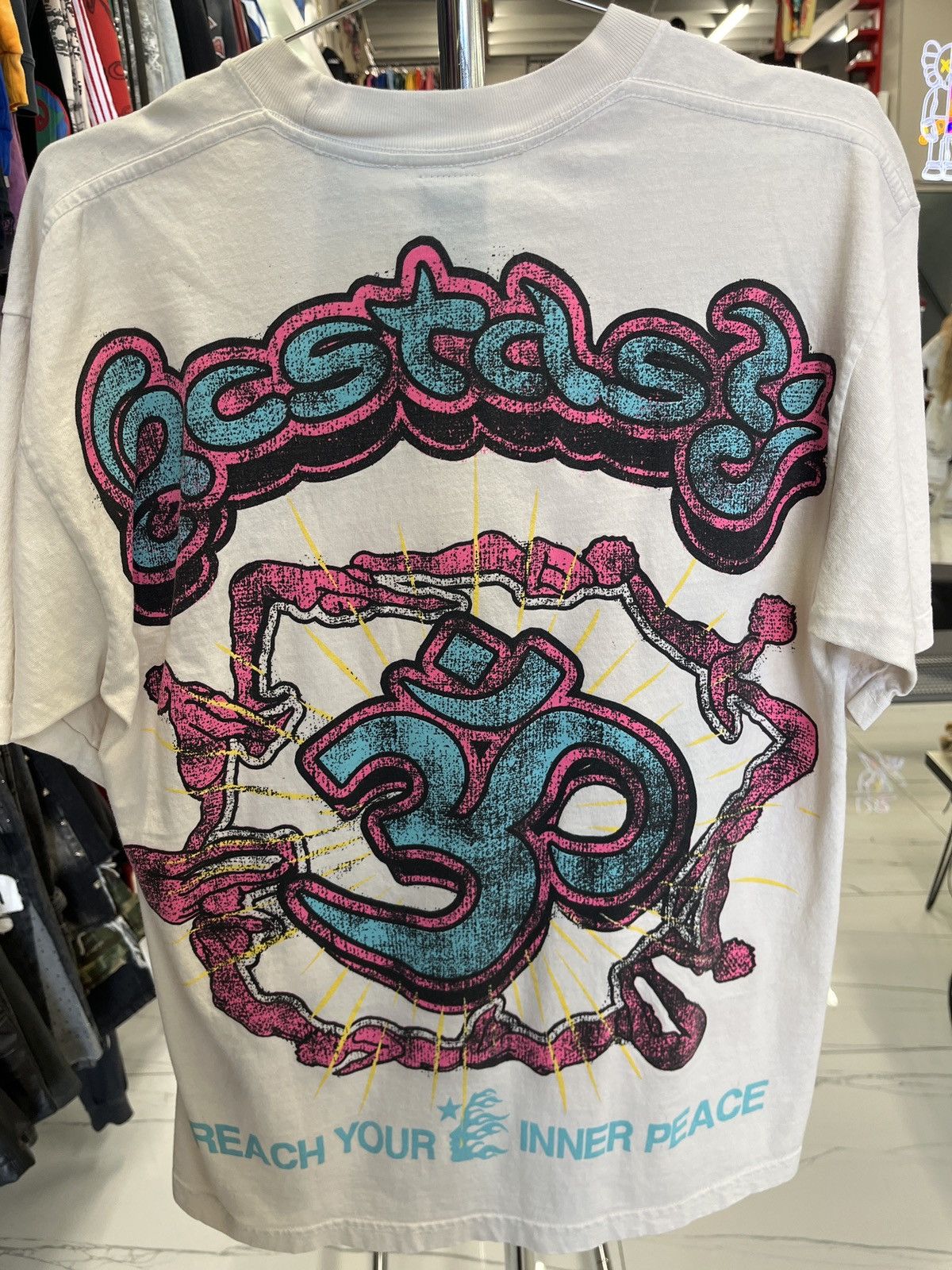 HELLSTAR Hellstar Inner Peace T Shirt in Cream Size US L / EU 52-54 / 3 - 2 Thumbnail