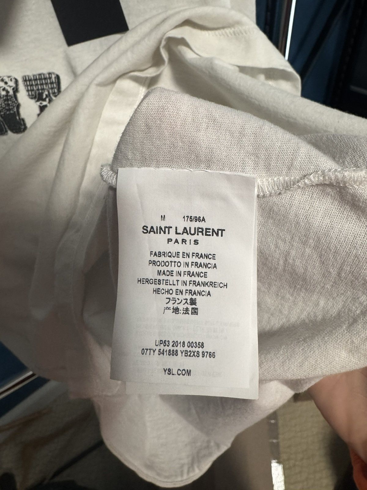 Saint Laurent Paris Saint Laurent tee Size US M / EU 48-50 / 2 - 6 Thumbnail