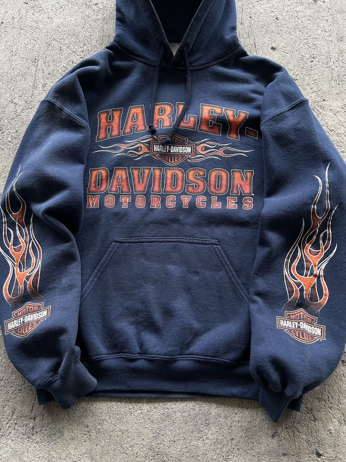 Harley Davidson × Vintage Vintage Harley Davidson hoodie Spell out Size US XL / EU 56 / 4 - 3 Thumbnail