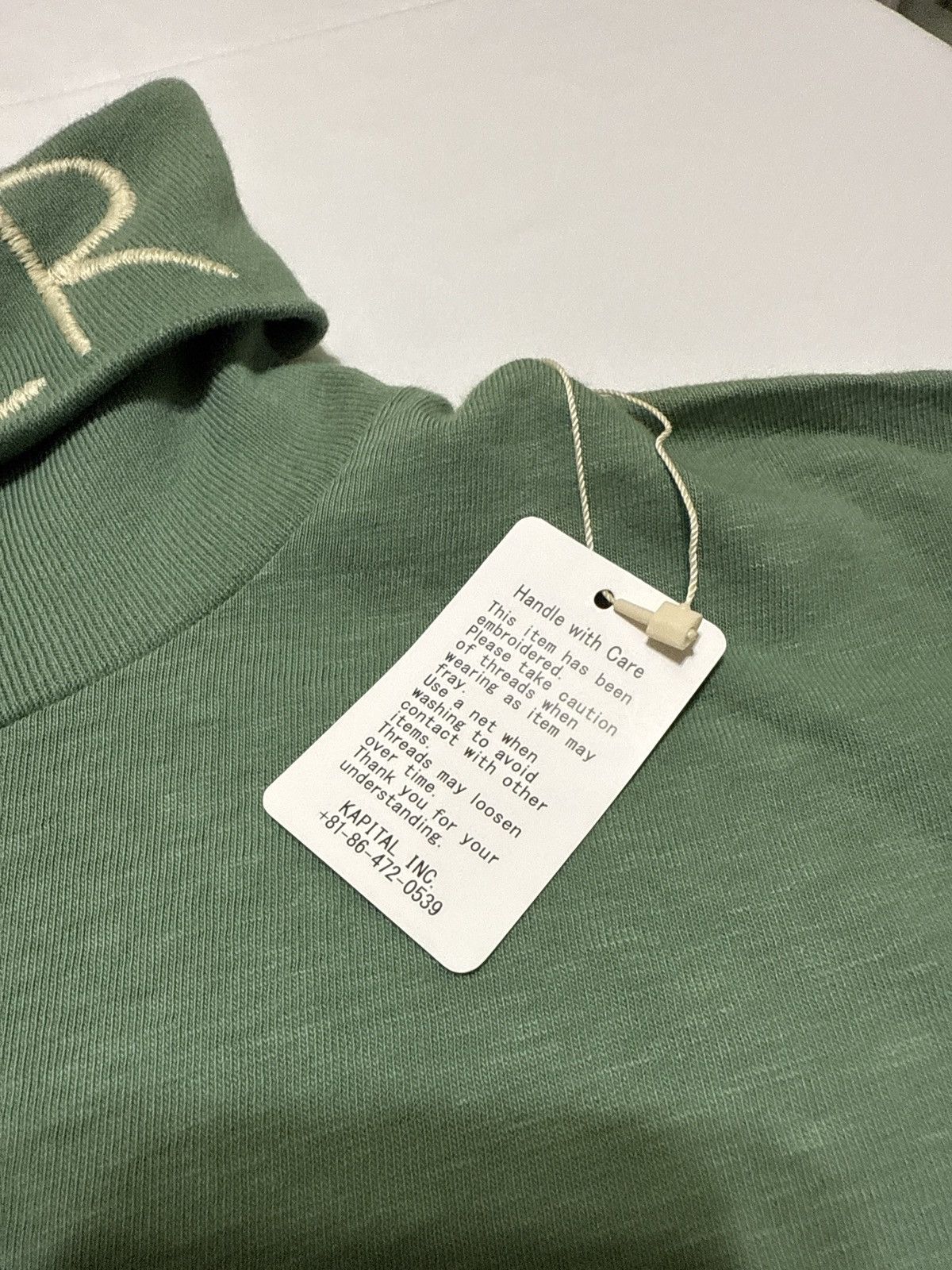 Kapital Kapital Killer Embroidered Turtleneck K2409LC019 Light Green Size US L / EU 52-54 / 3 - 6 Thumbnail