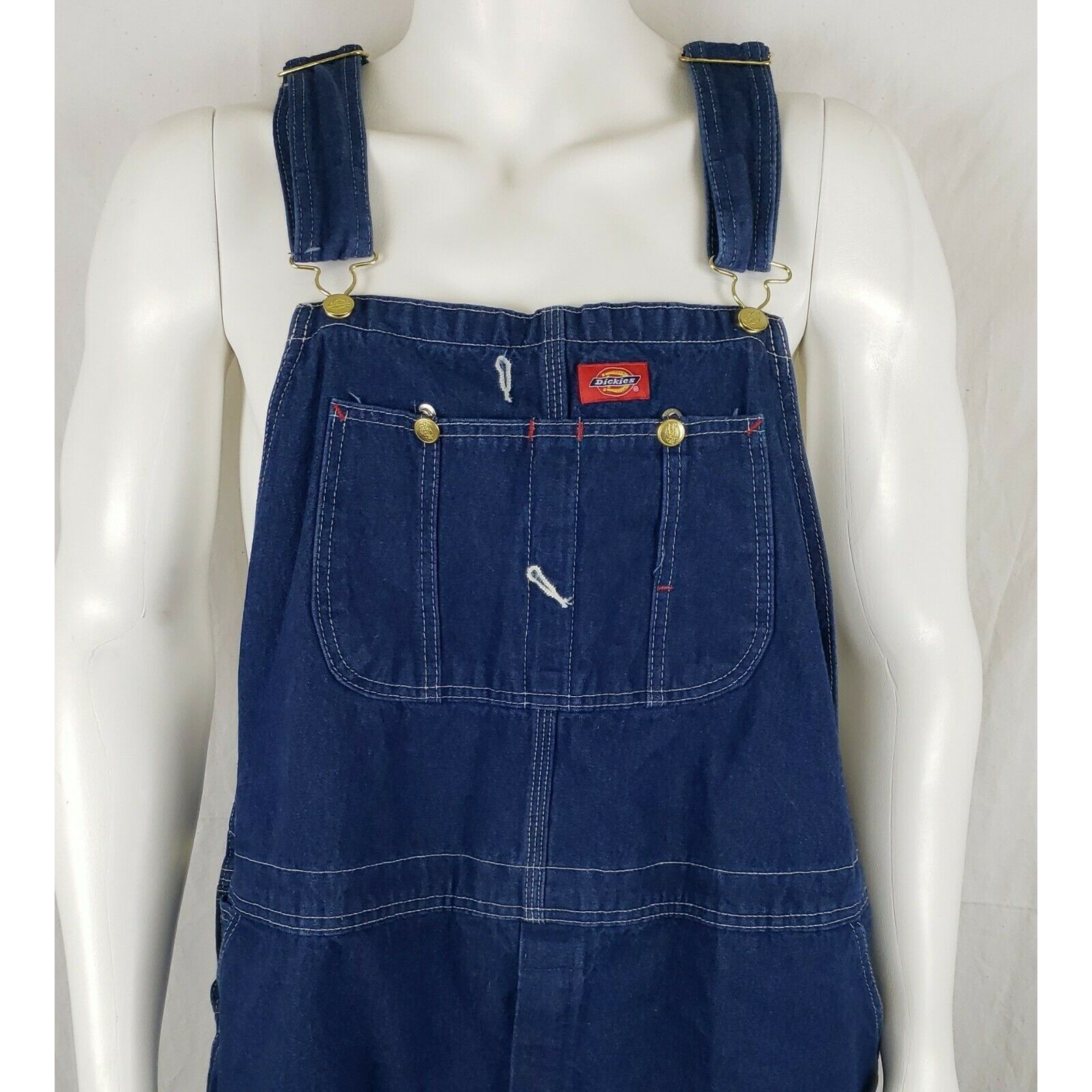 Dickies Dickies Denim Overalls Mens 46 x 27 Custom Baggy Blue Jeans Size US 44 / EU 60 - 2 Thumbnail