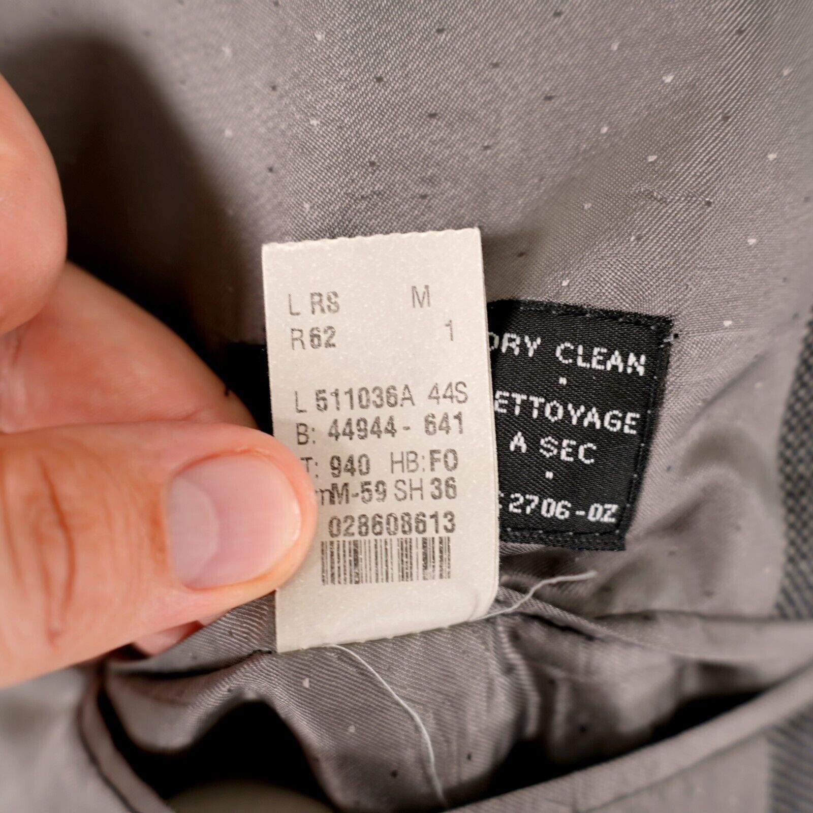 Calvin Klein Calvin Klein Lord & Taylor White Black Check Textured Wool 2 Size 44S - 13 Thumbnail
