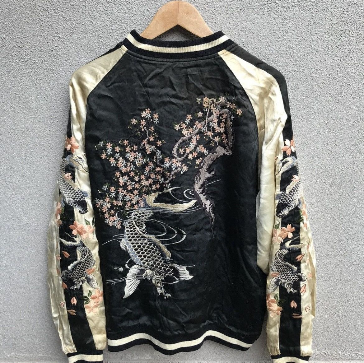 Japanese Brand Vintage SUKAJAN embroidery reversible jacket japanese motif Size US XL / EU 56 / 4 - 6 Thumbnail