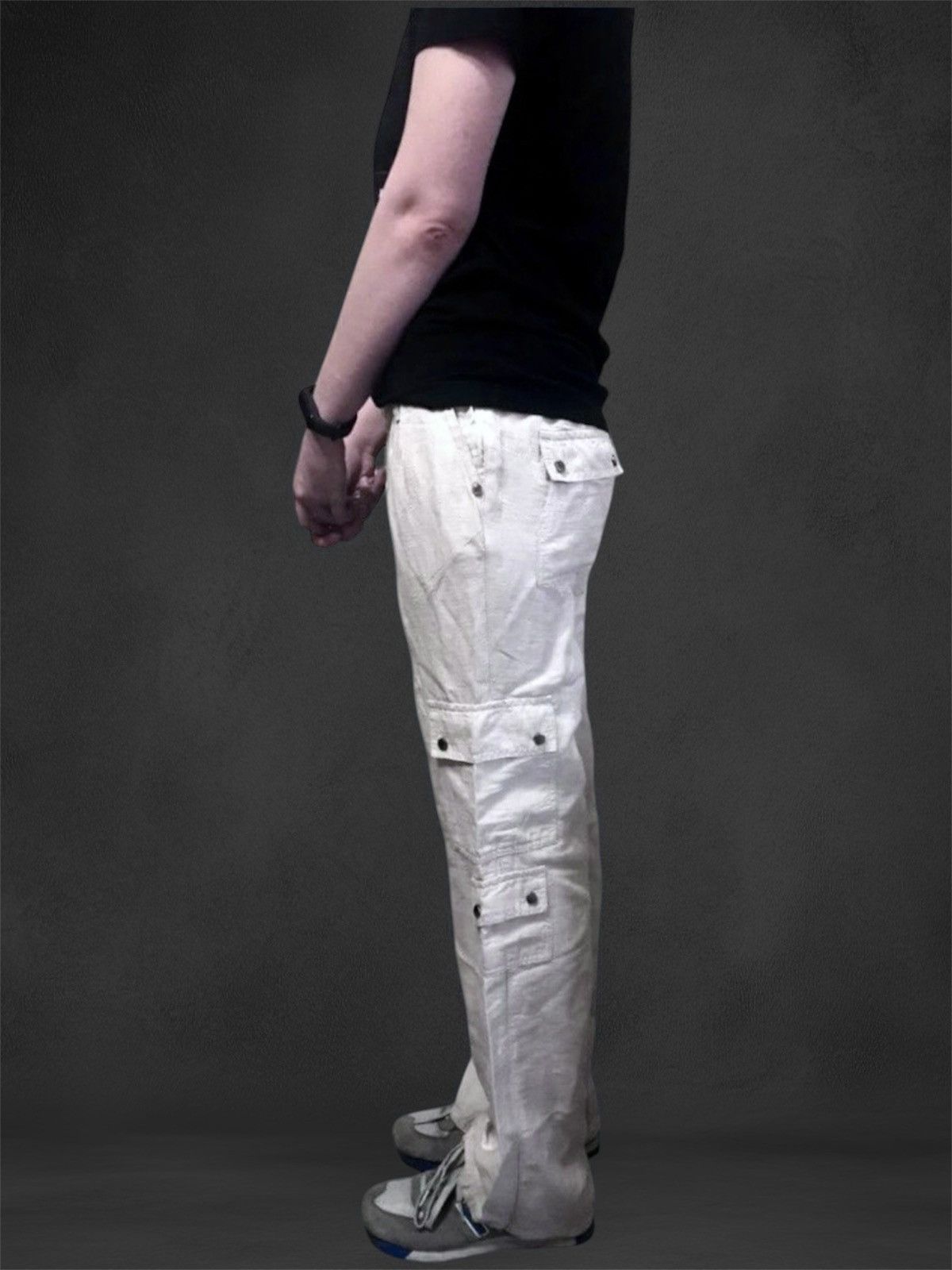 Versace Versace Shimmer Combat Multipocket Pants Cargo Trousers Size 29" - 3 Thumbnail