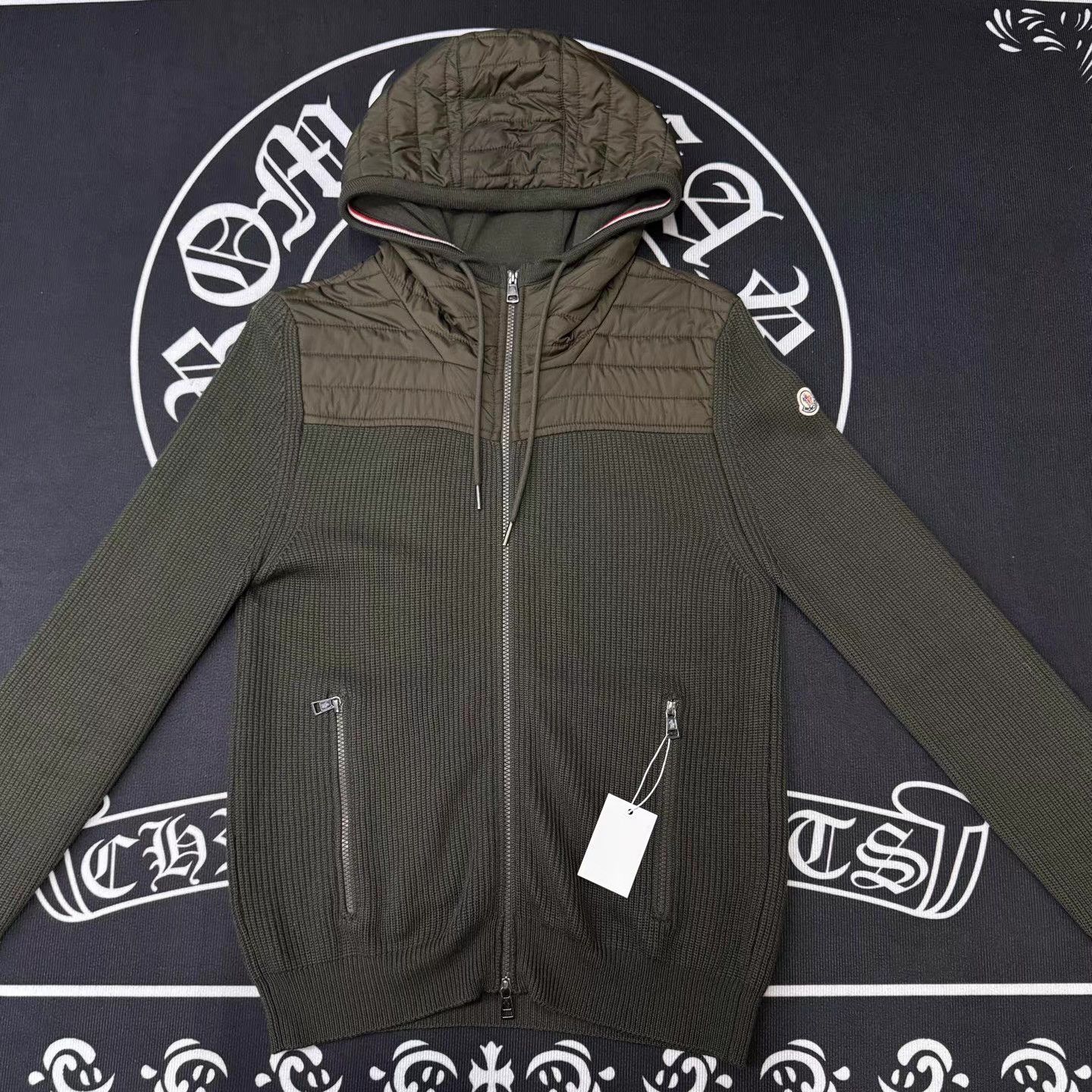 Moncler Moncler Green Knit & Down Puffer Jacket Q10 Size US M / EU 48-50 / 2 - 1 Thumbnail