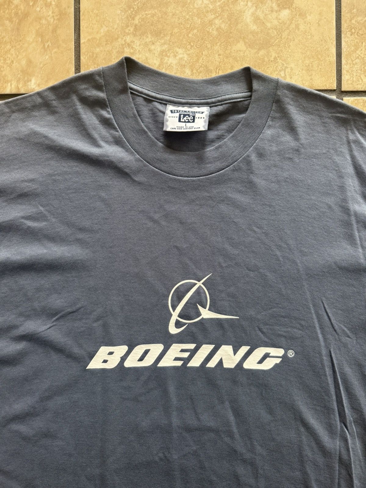 Lee Vintage Lee Boeing Jet T Shirt 100% Cotton Large Size US L / EU 52-54 / 3 - 3 Thumbnail