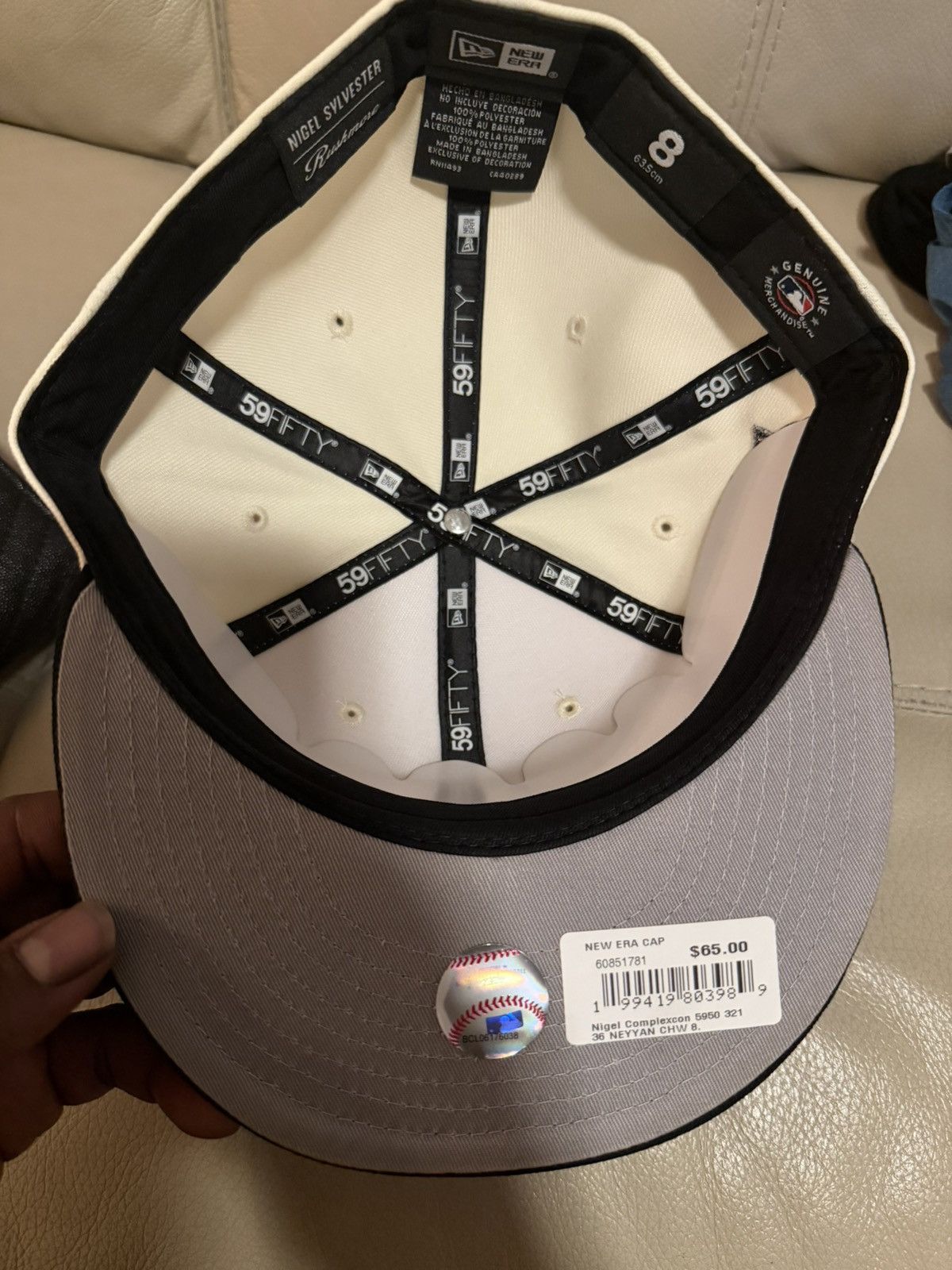 New Era Nigel Sylvester Chrome White 59FIFTY Fitted Size ONE SIZE - 6 Thumbnail