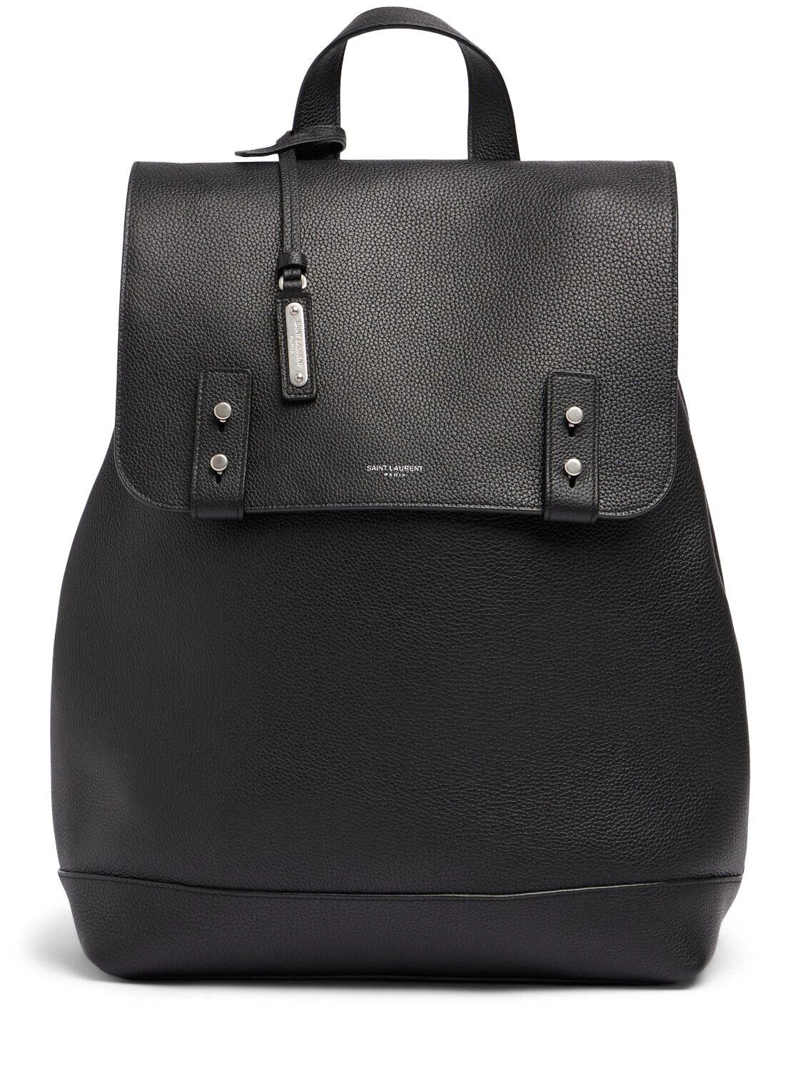 Saint Laurent Sac De Jour Men's Black Leather Backpack