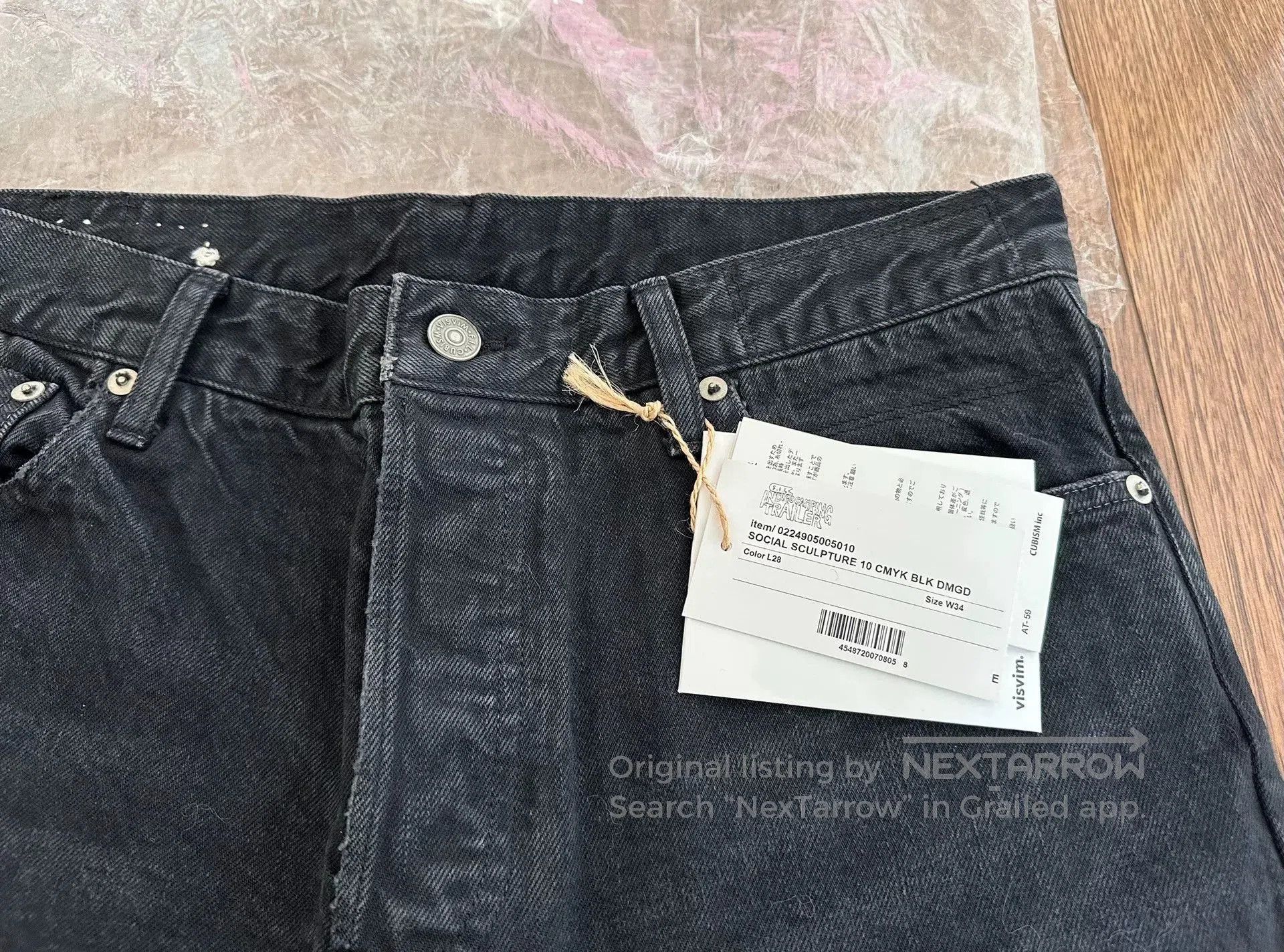 Visvim visvim cmky blk damaged jeans. Size US 34 / EU 50 - 3 Thumbnail