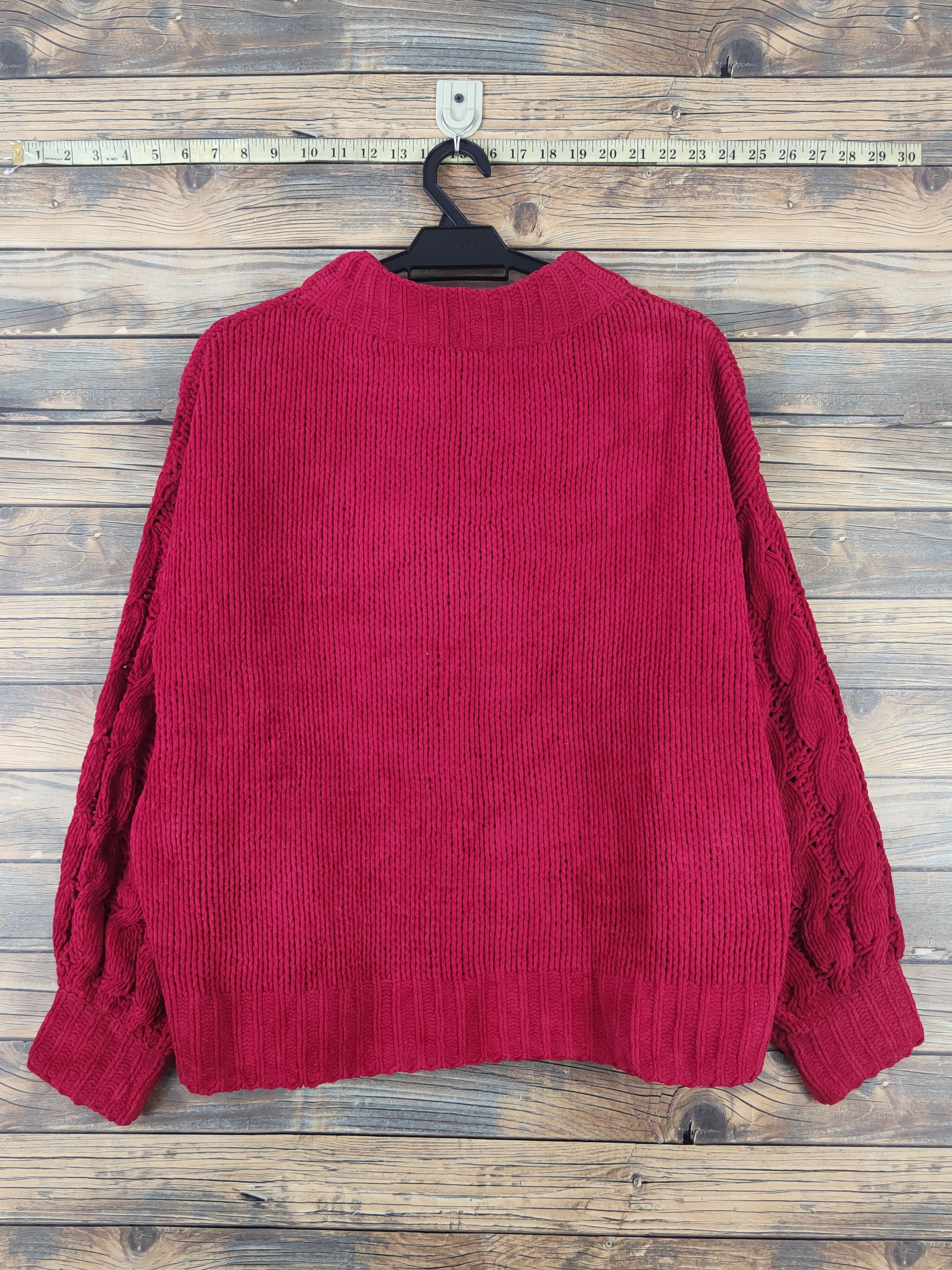Aran Isles Knitwear GU Red japan Knitwear sweatshirt #W1102 Size US M / EU 48-50 / 2 - 7 Thumbnail