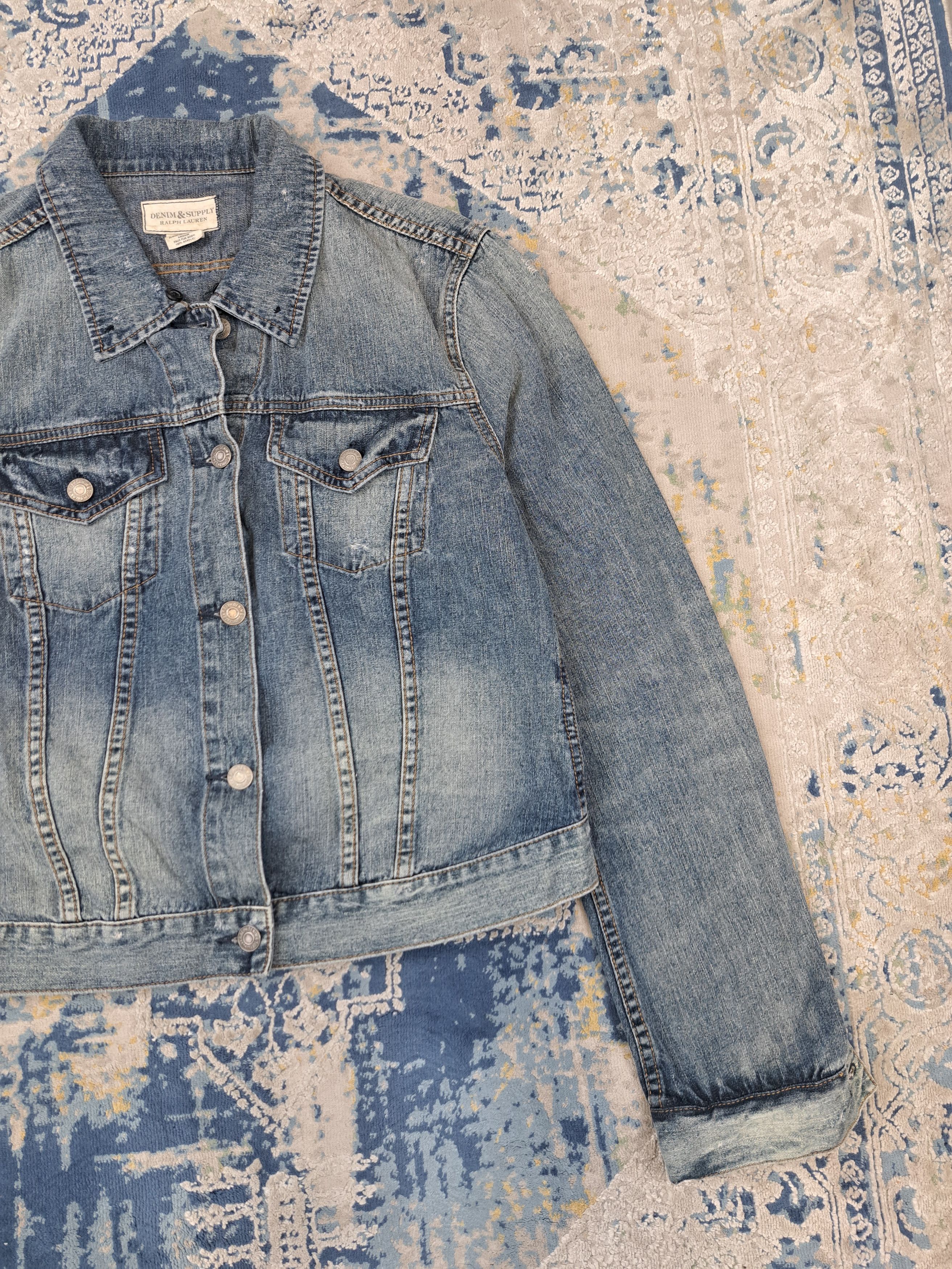 Denim & Supply Ralph Lauren Ralph Lauren Cropped Denim Jacket Vintage Style Size US M / EU 48-50 / 2 - 3 Thumbnail