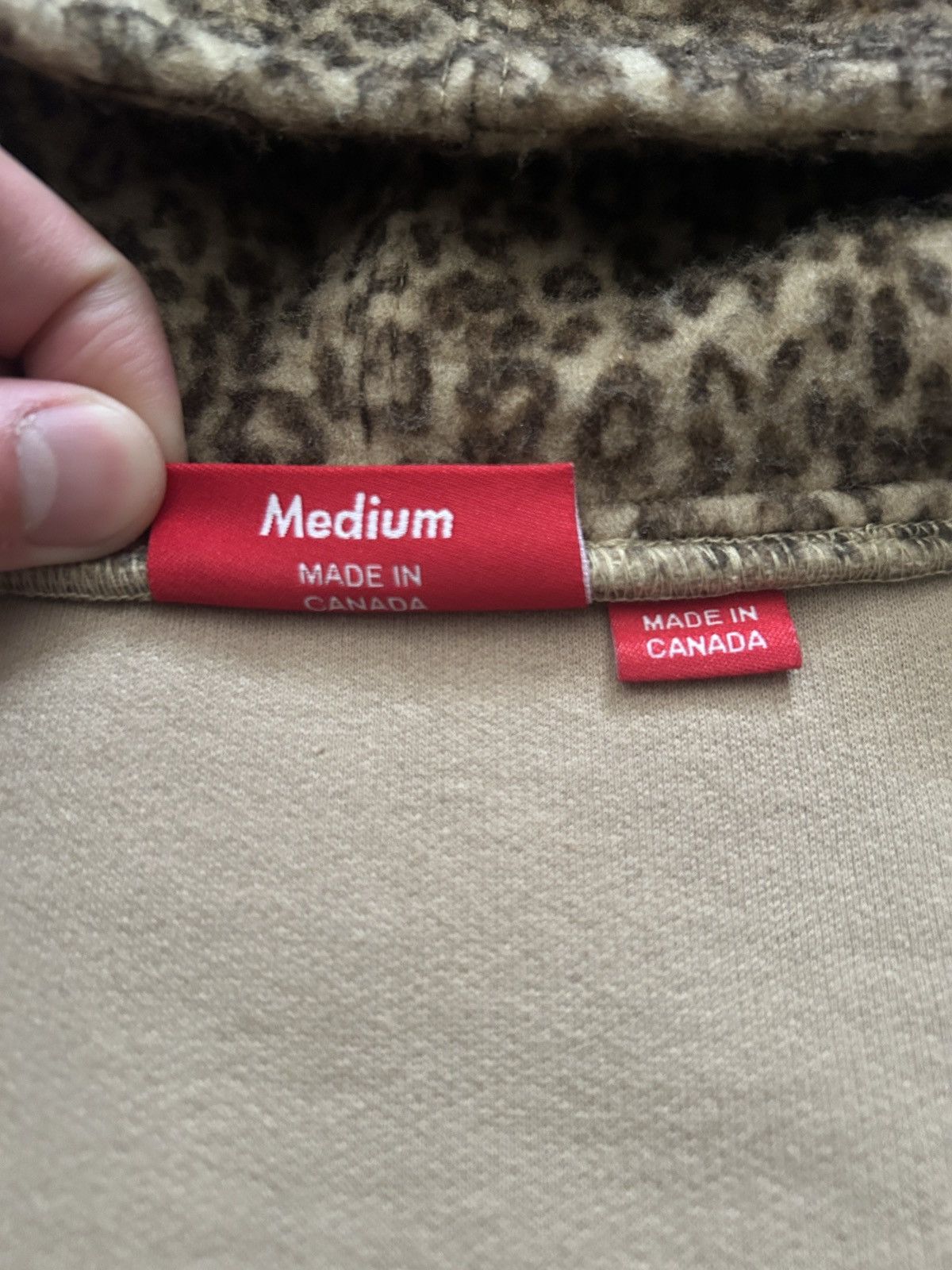 Supreme Supreme Wool Cheetah Zip Up Size US M / EU 48-50 / 2 - 4 Thumbnail
