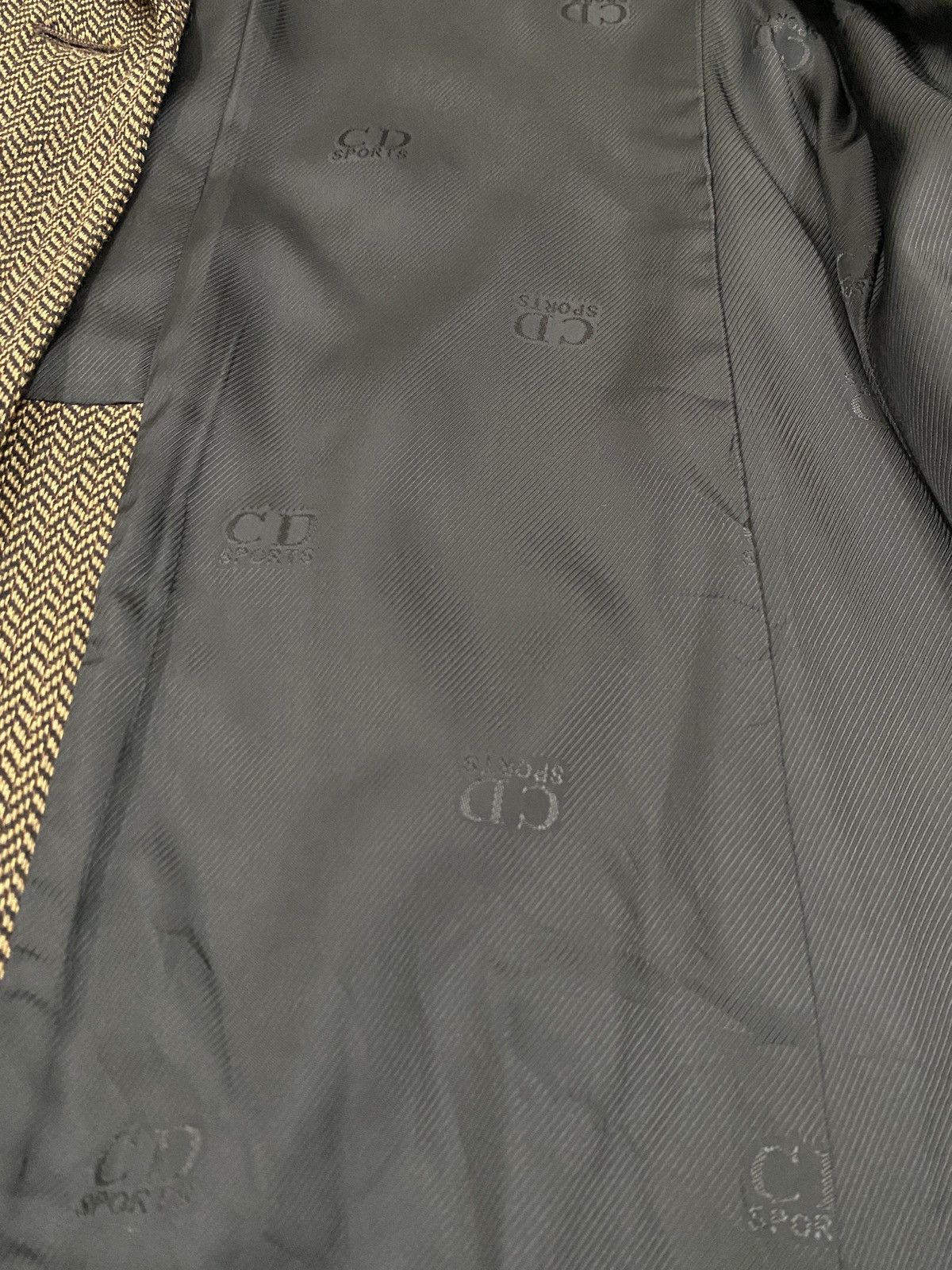 Christian Dior Monsieur VTG Christian Dior Sports Herringbone Wool Blazer Jacket Size M / US 6-8 / IT 42-44 - 11 Thumbnail