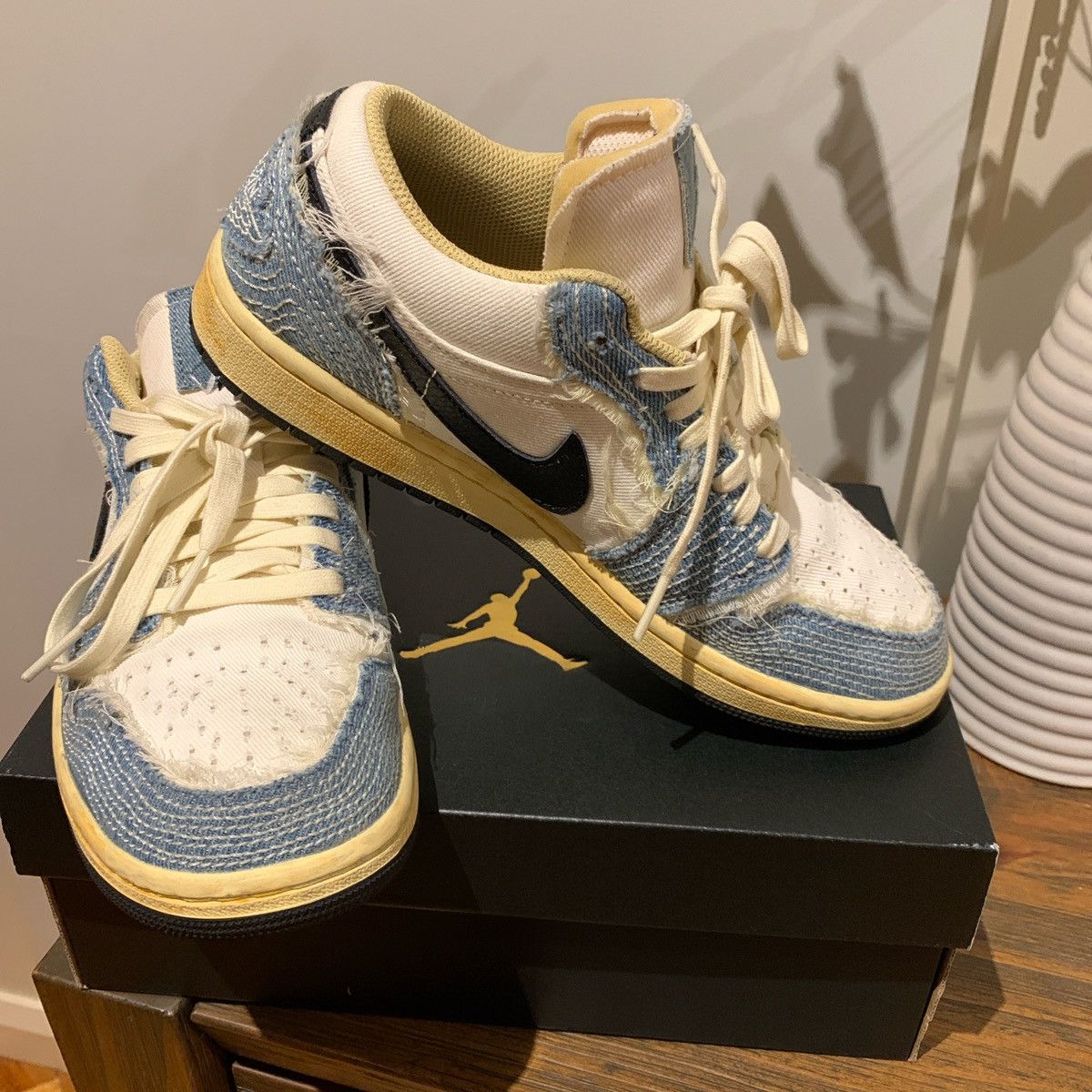 Jordan Brand Jordan 1 low sashiko denim Size US 7 / EU 40 - 1 Thumbnail