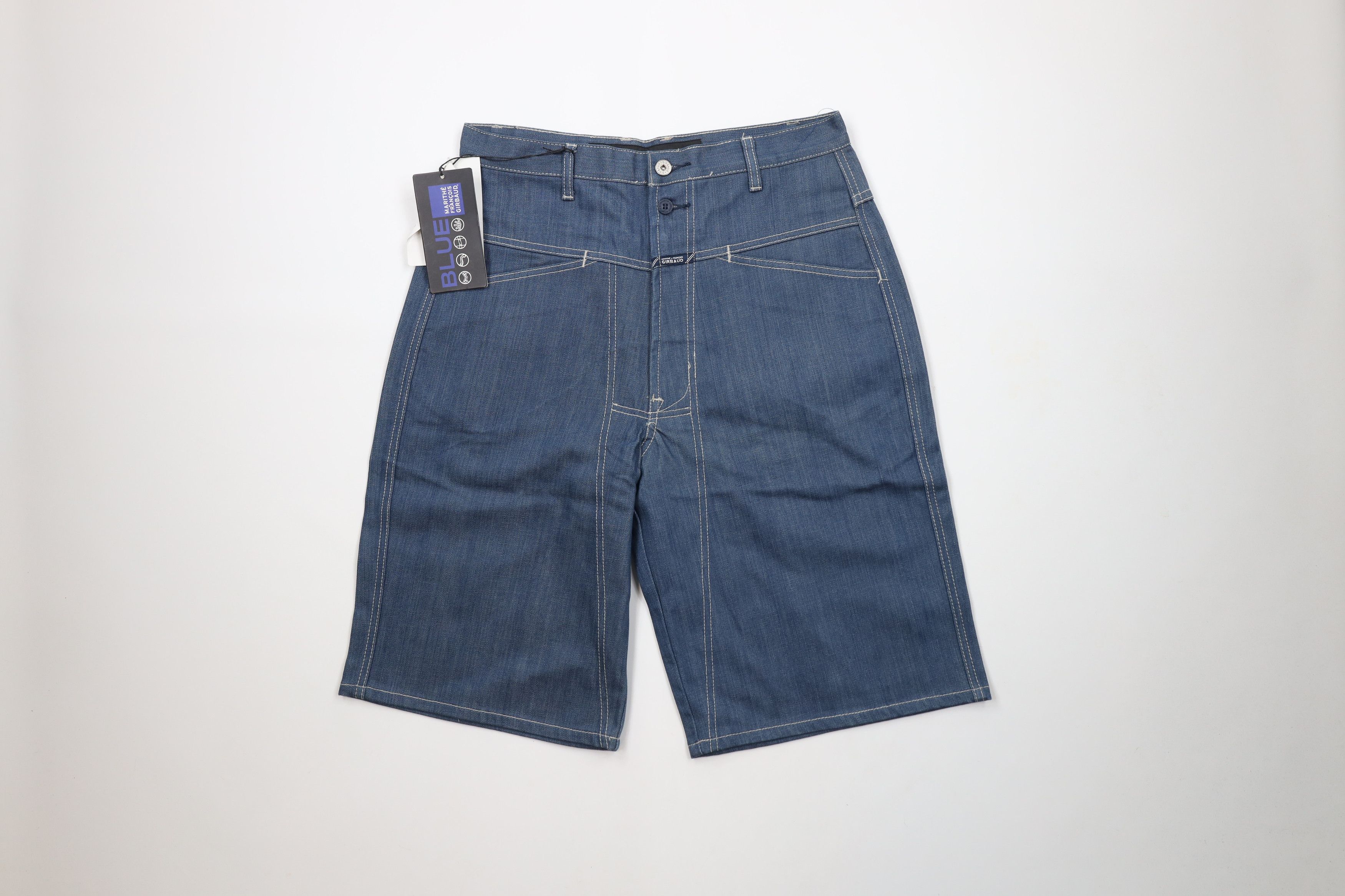 Marithe + Francois Girbaud × Vintage Deadstock Vintage 90s Marithe Francois Girbaud Jean Shorts Size US 32 / EU 48 - 1 Thumbnail