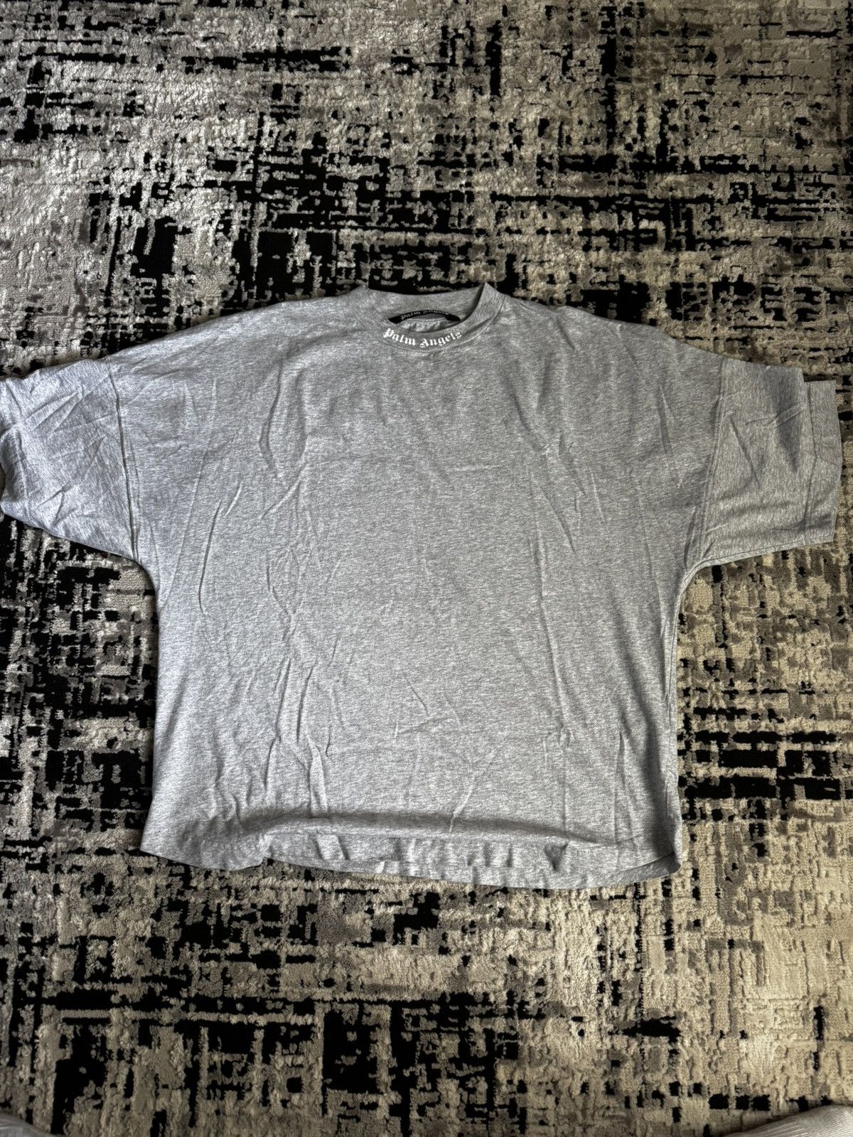 Palm Angels Grey Cotton T-shirt Size US L / EU 52-54 / 3 - 1 Thumbnail