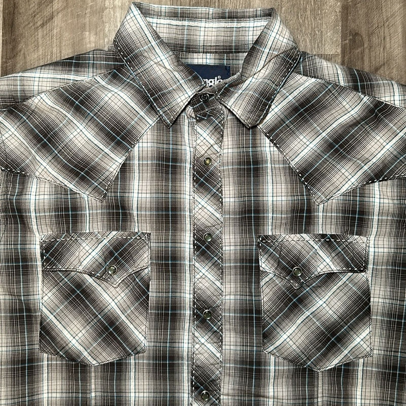 Wrangler Wrangler Western Long Sleeve Pearl Snap Button - Medium Size US M / EU 48-50 / 2 - 6 Thumbnail
