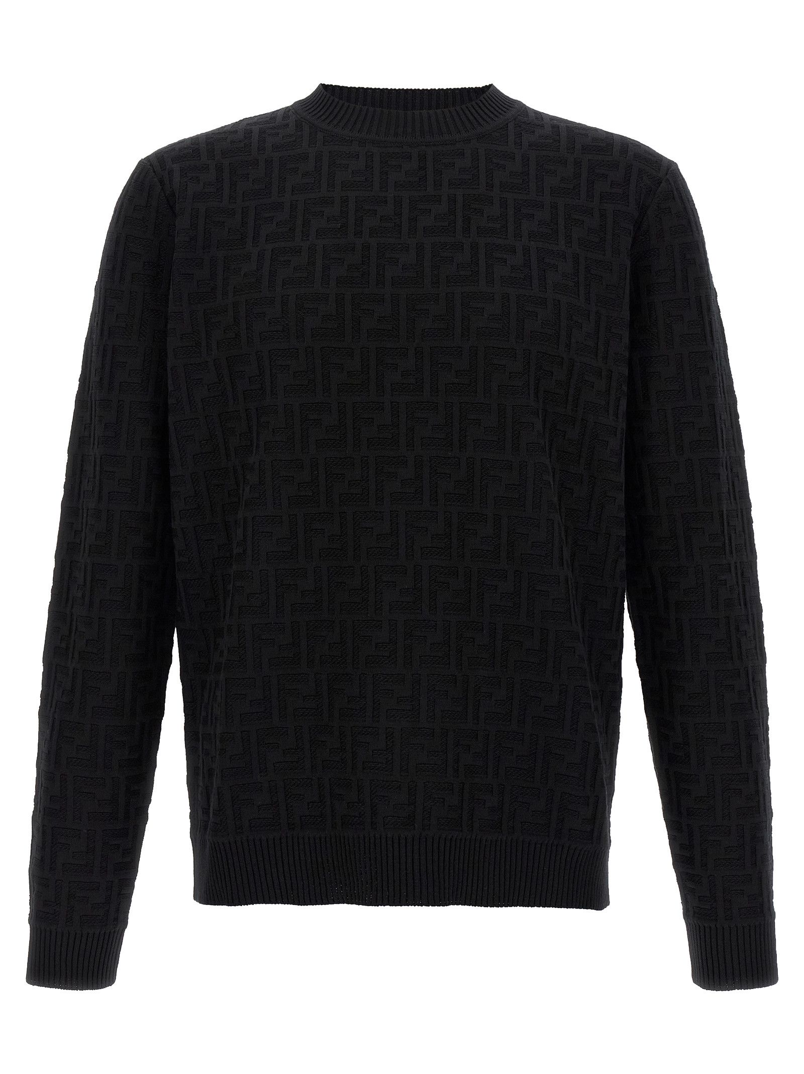 Fendi Ff Jacquard Sweater Size US L / EU 52-54 / 3 - 1 Thumbnail