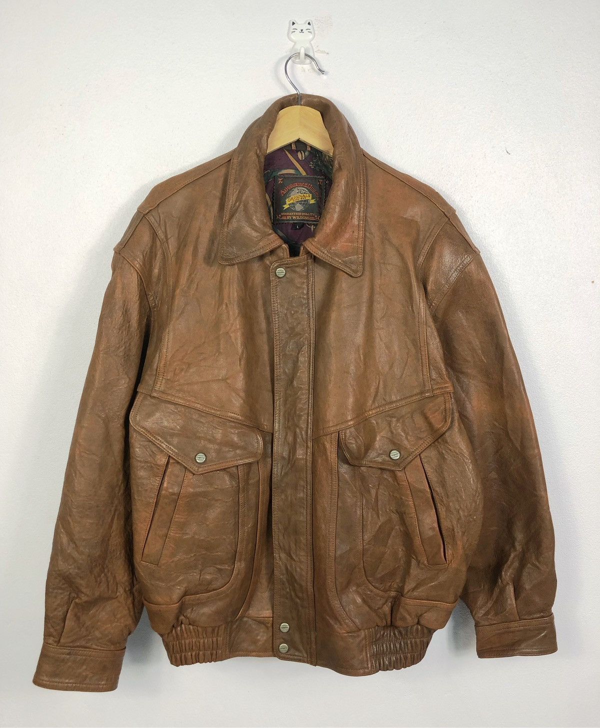 Wilsons Leather Rare Vintage Wilsons Leather Jacket Size US L / EU 52-54 / 3 - 1 Thumbnail