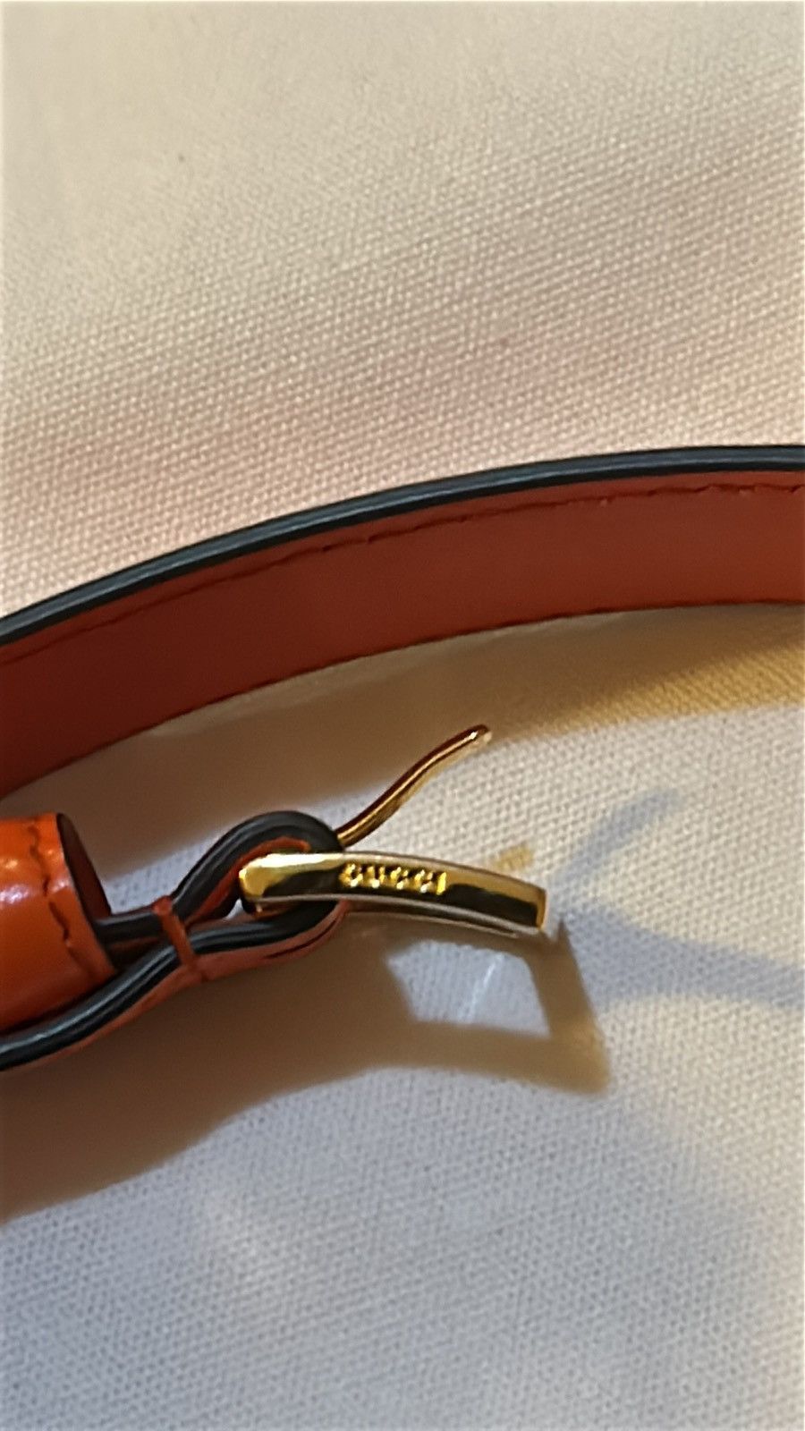 Gucci Gucci Horsebit Leather Belt Orange size 85 Size ONE SIZE - 6 Thumbnail