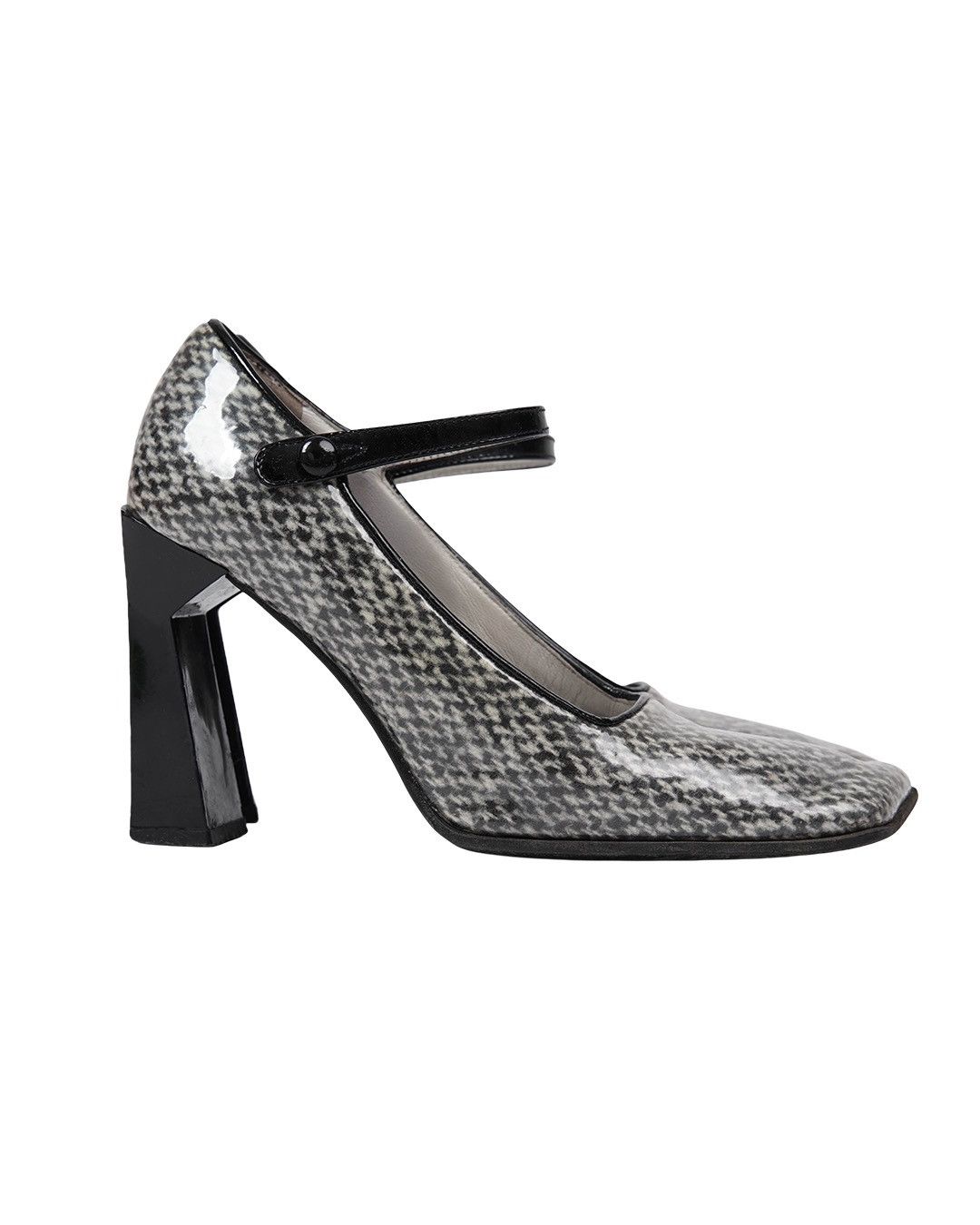 Miu Miu Miu Miu F/W1998 Plastic Wrap Tweed Heels Size US 7 / IT 37 - 9 Thumbnail