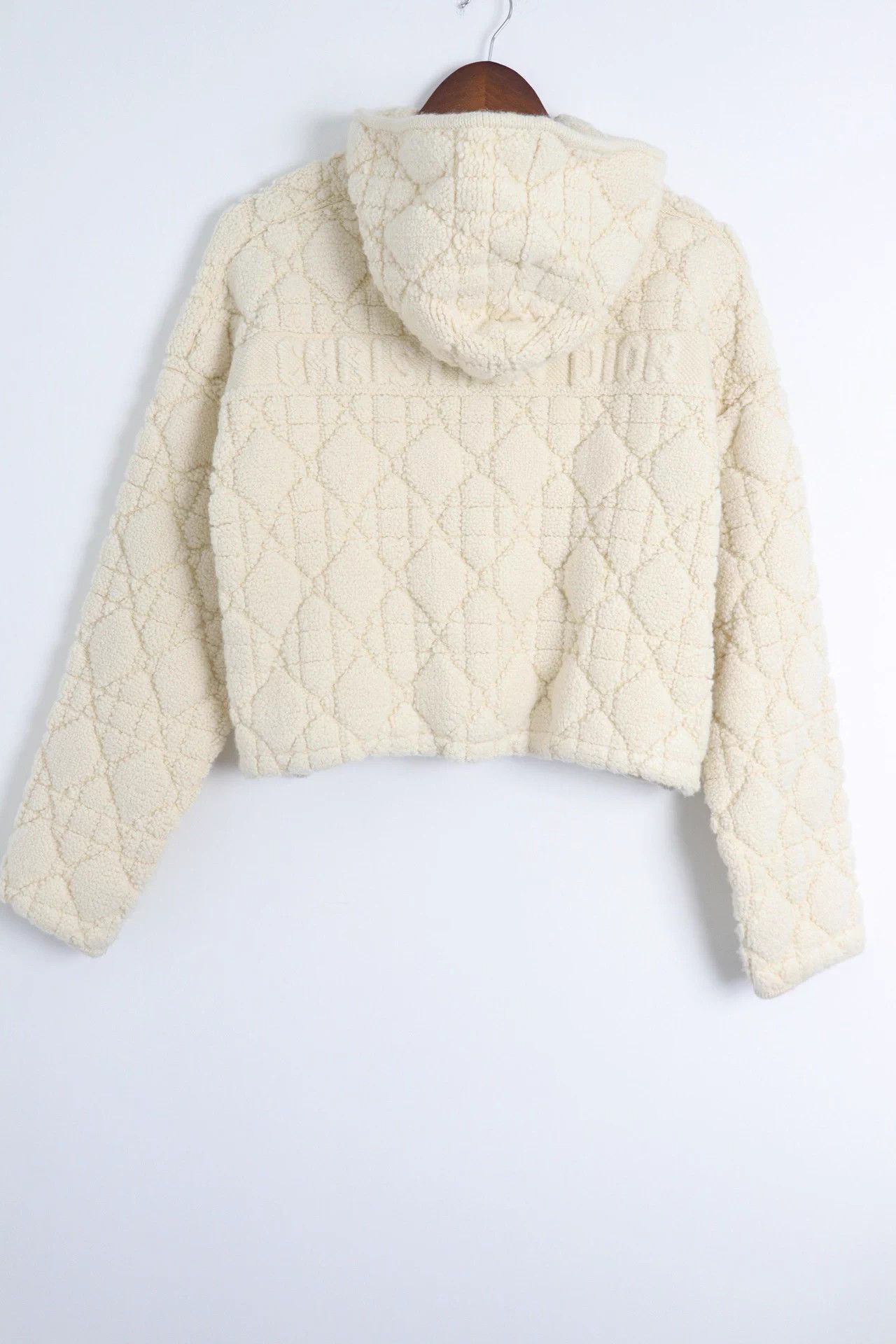 Dior Dior Tartan Hooded Knit Cardigan White 2025 PS 38 Size S / US 4 / IT 40 - 2 Thumbnail