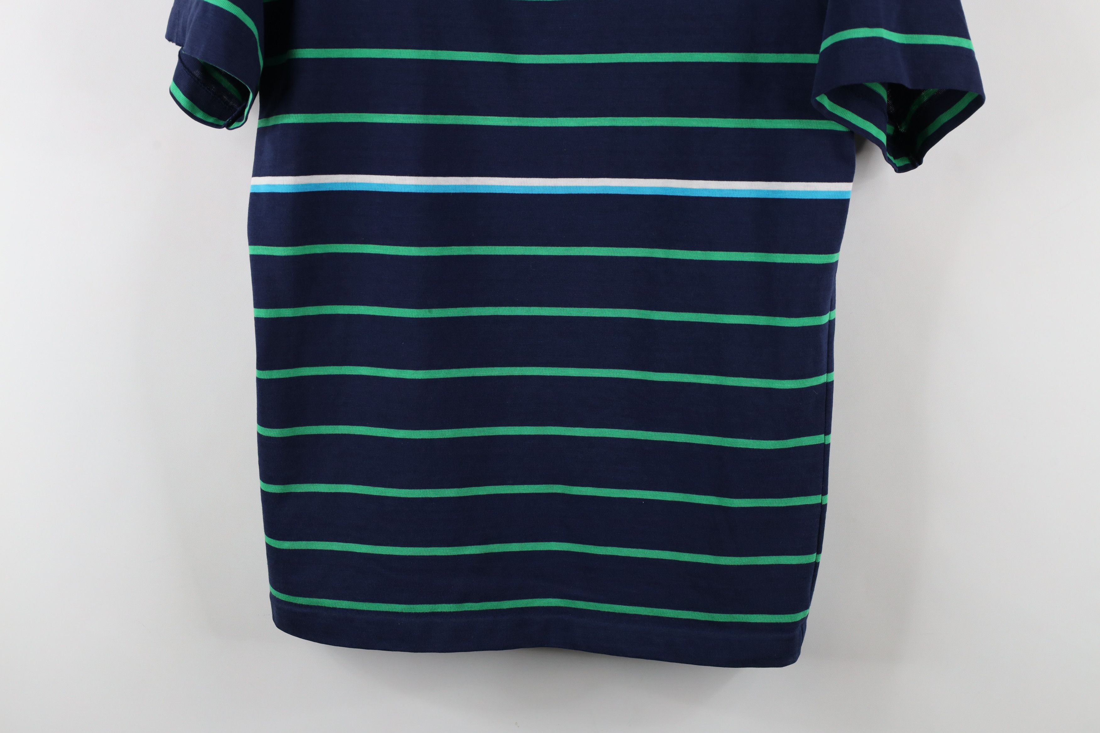 Vintage Vintage 90s Streetwear Striped Knit Short Sleeve T-Shirt USA Size US M / EU 48-50 / 2 - 3 Thumbnail
