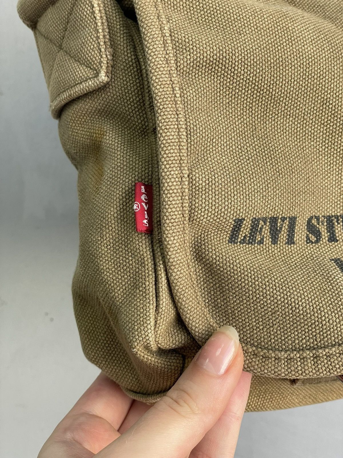 Levi's Rare canvas Levis vintage diesel style bag army Size ONE SIZE - 5 Thumbnail