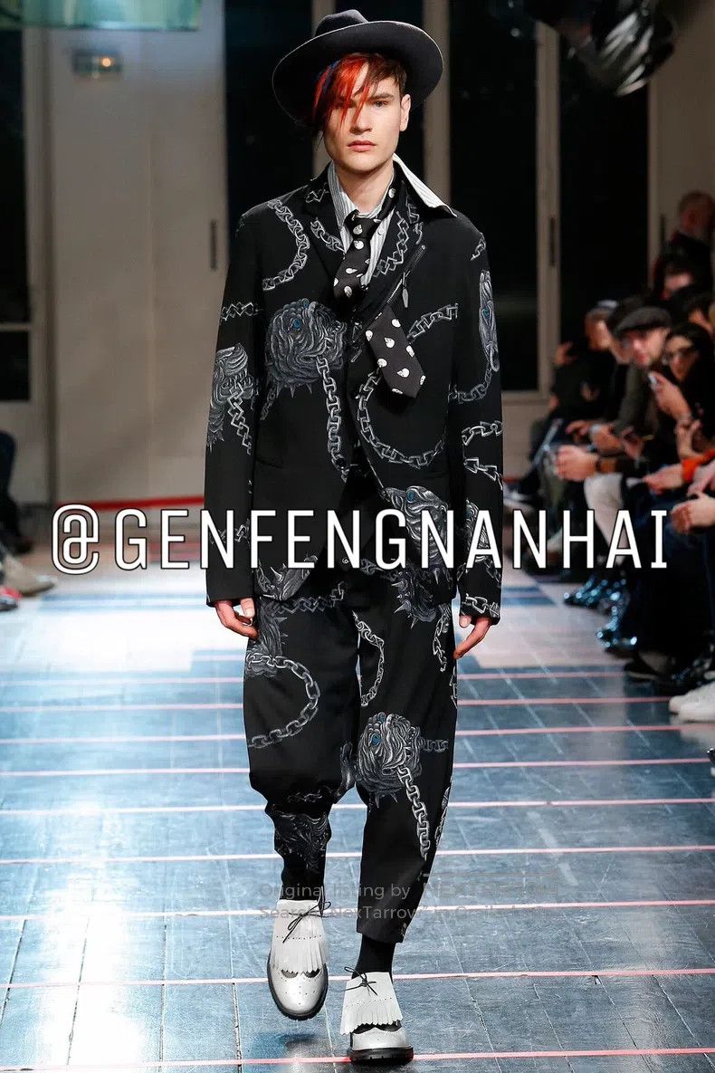 Yohji Yamamoto Yohji Yamamoto Skull All Over Print Tie Size ONE SIZE - 5 Thumbnail