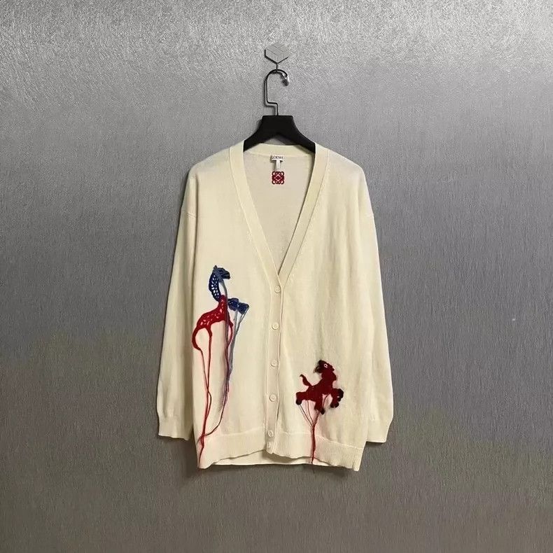 Loewe loewe Knitted wool cardigan 2506-Nextarrow Size US XS / EU 42 / 0 - 1 Thumbnail