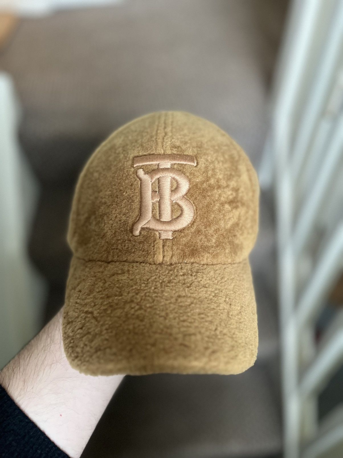 Burberry Burberry Monogram brown Shearling baseball cap Size ONE SIZE - 1 Thumbnail