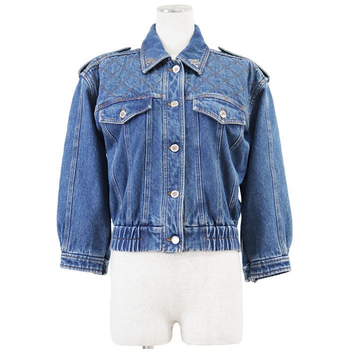 Louis Vuitton Louis Vuitton Louis Vuitton Monogram Cotton Denim Jacket Denim Outerwear DUTY FREE for USA Size ONE SIZE - 1 Thumbnail