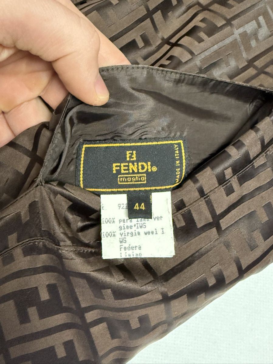 Fendi × Vintage Fendi monogram trench coat jacket vintage bilateral Size US S / EU 44-46 / 1 - 8 Thumbnail