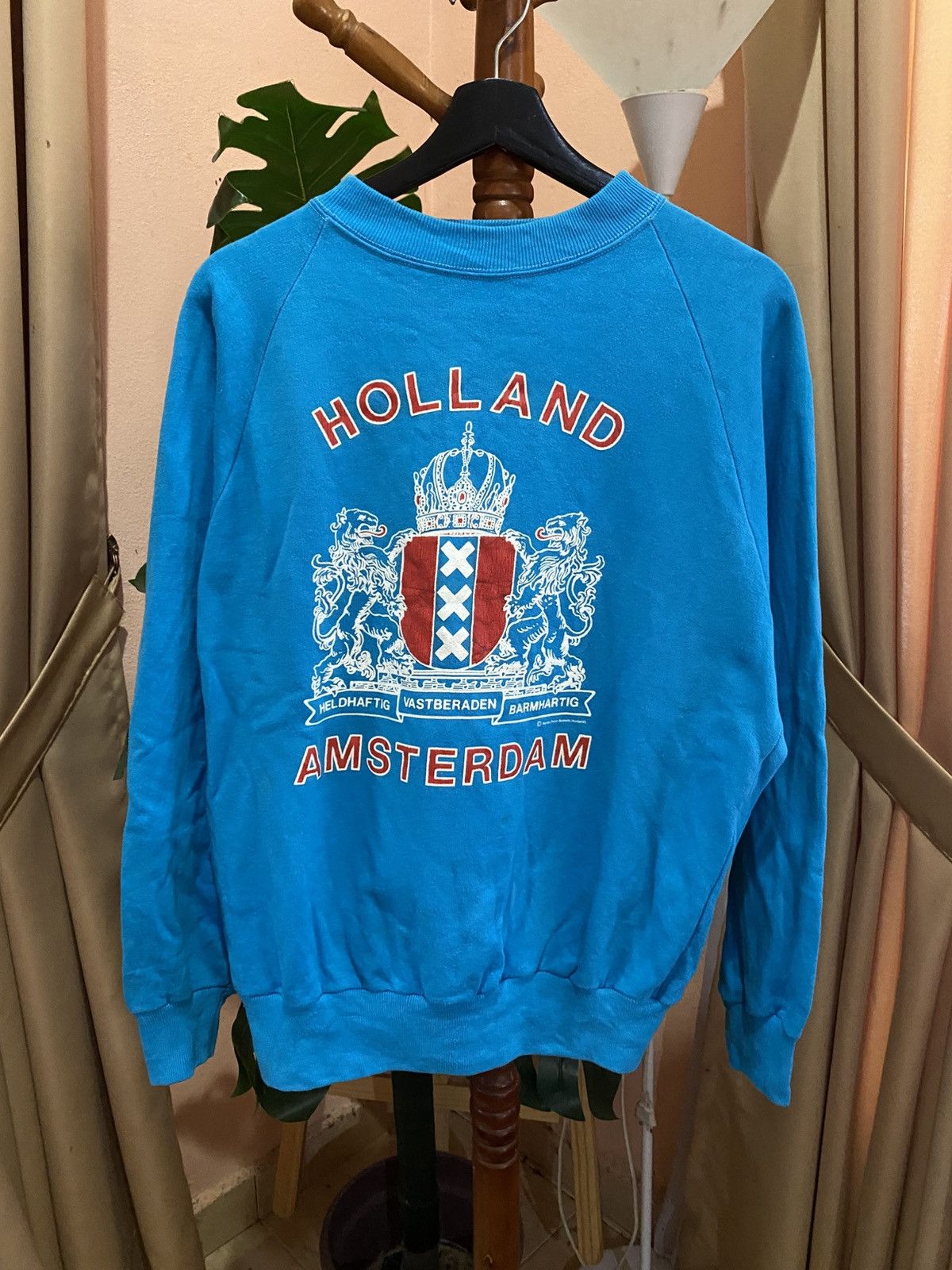 Vintage Vintage Holland Amsterdam Sweatshirt – Bright Blue Crewneck Size US M / EU 48-50 / 2 - 3 Thumbnail