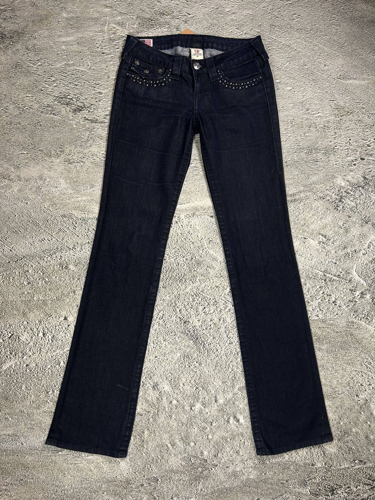 True Religion True Religion black jeans studded Billy flared Y2K Size 28" / US 6 / IT 42 - 4 Thumbnail