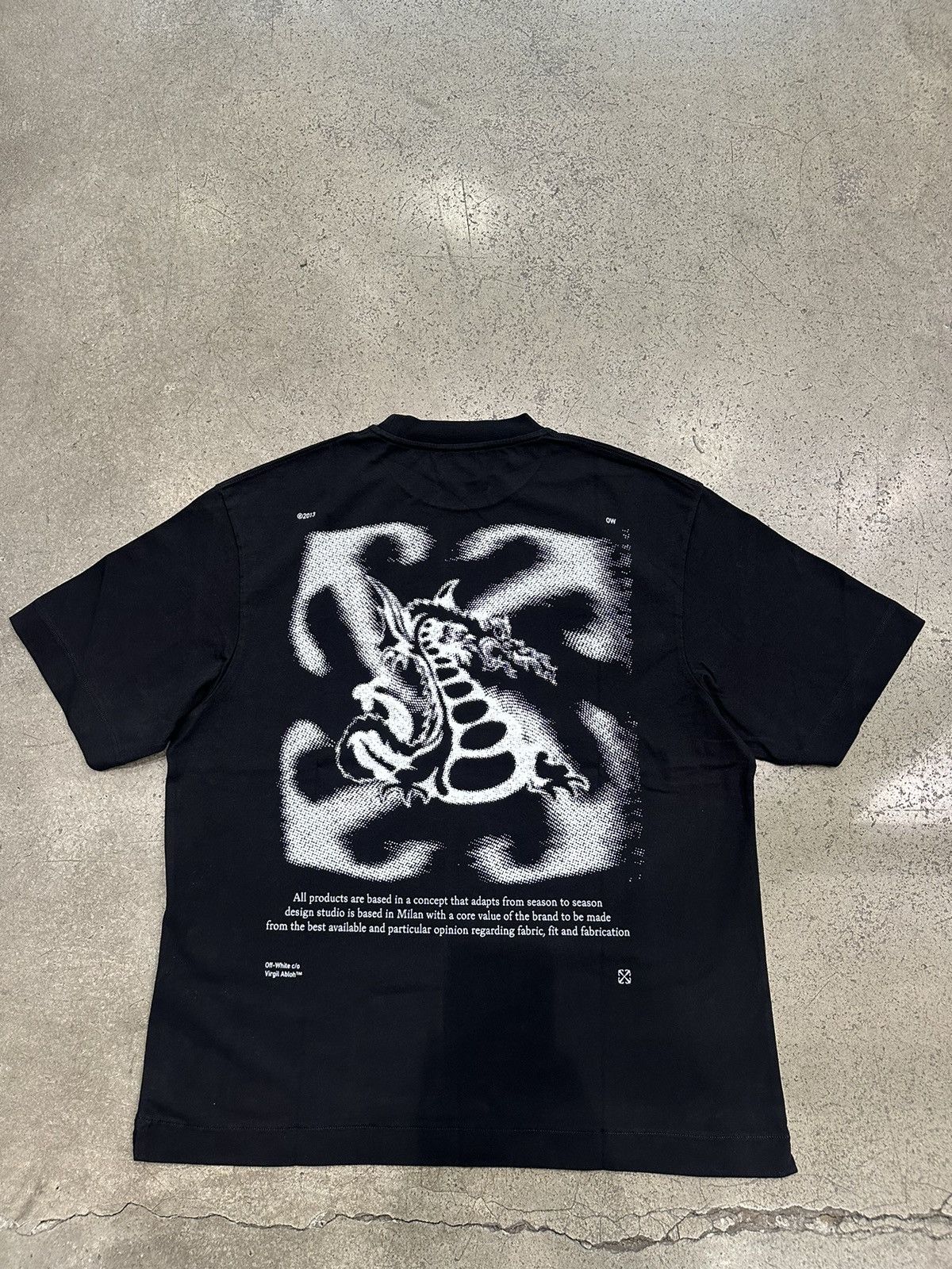 Off White OFF WHITE Dragon Arrow Skate T Shirt Black Grailed