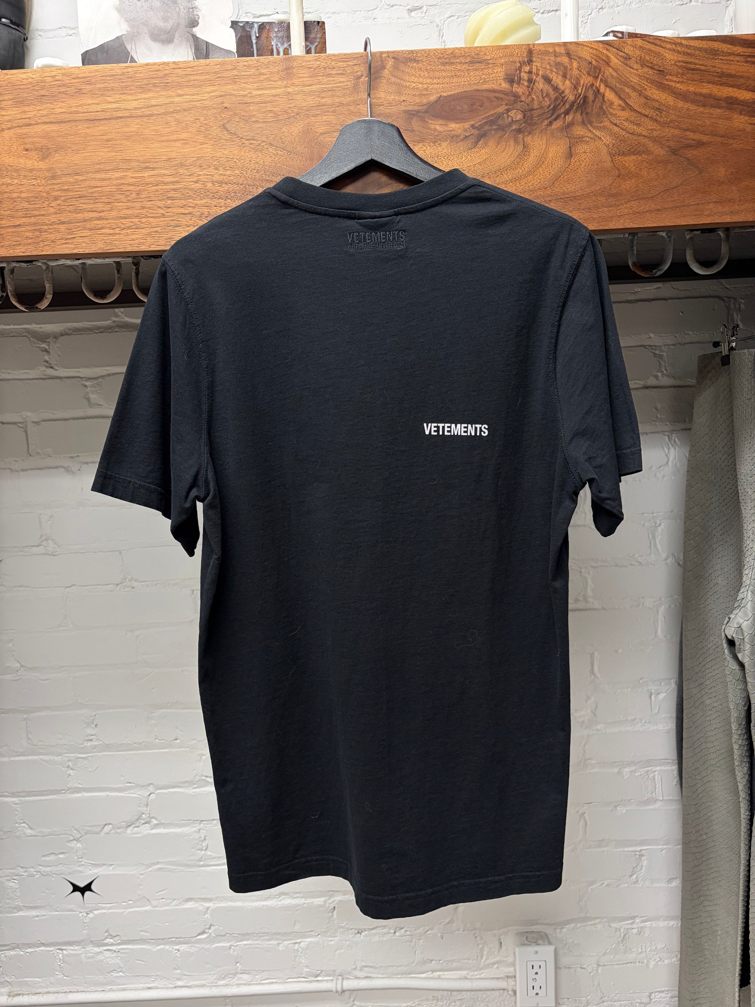 Vetements AW2021 Vetements ‘Basic Logo’ Black T-Shirt Size US M / EU 48-50 / 2 - 4 Thumbnail