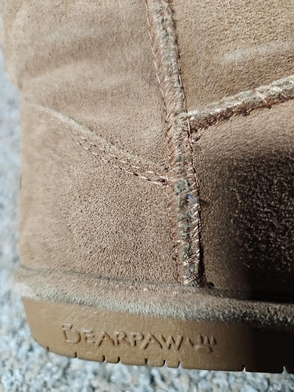 Other BearPaw Emma Tall Youth US4 UK3 Brown Suede Sheepskin Boots Size US 4 / IT 34 - 3 Thumbnail