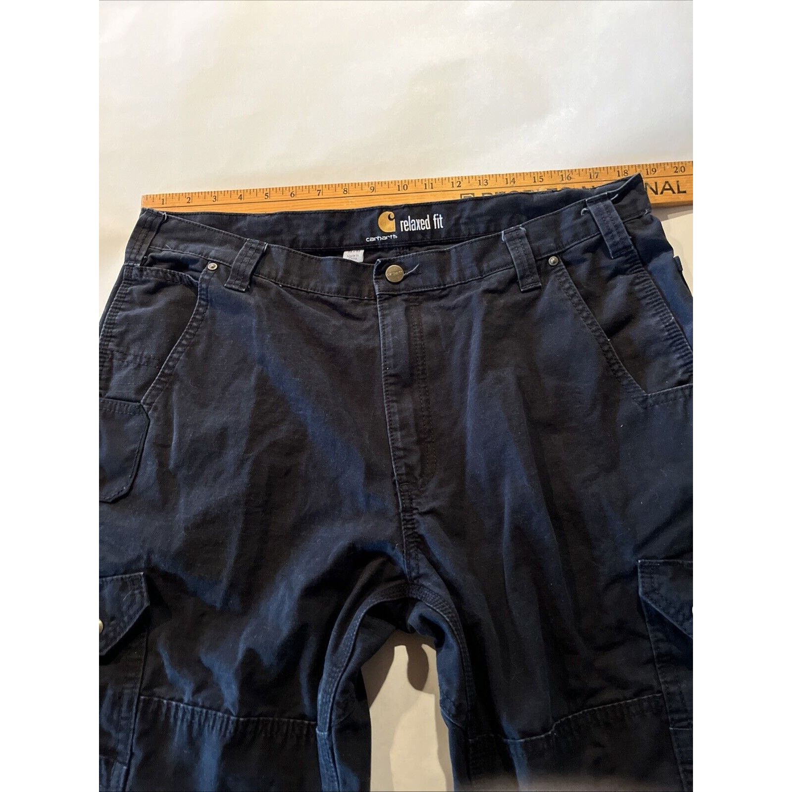 Carhartt Carhartt Men’s 38x31 Duck Canvas Double Knee Pants Black EUC Size US 38 / EU 54 - 4 Thumbnail