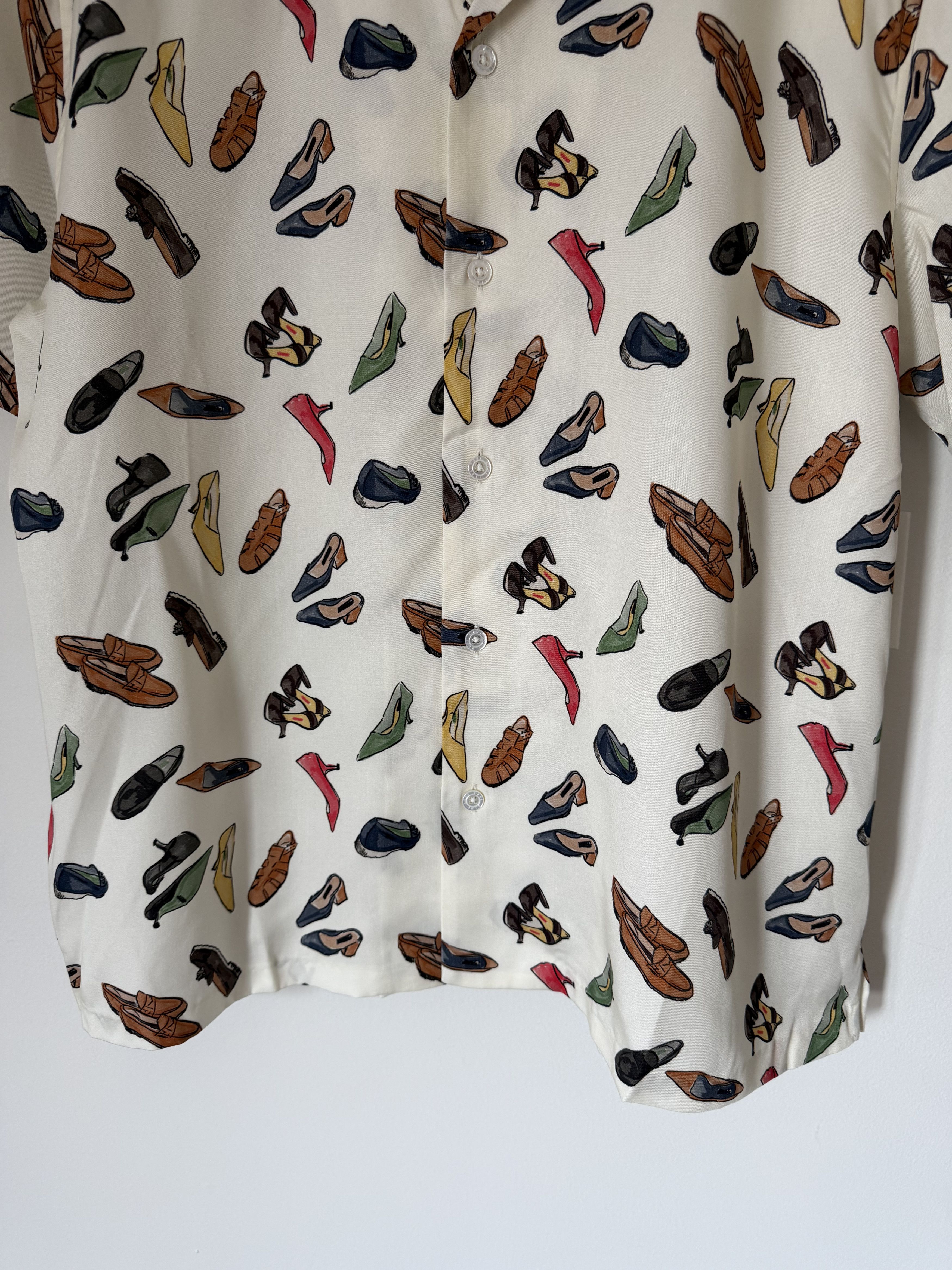 Aime Leon Dore Aime Leon Dore Shoes Printed Leisure Shirt in White Size US XL / EU 56 / 4 - 3 Thumbnail