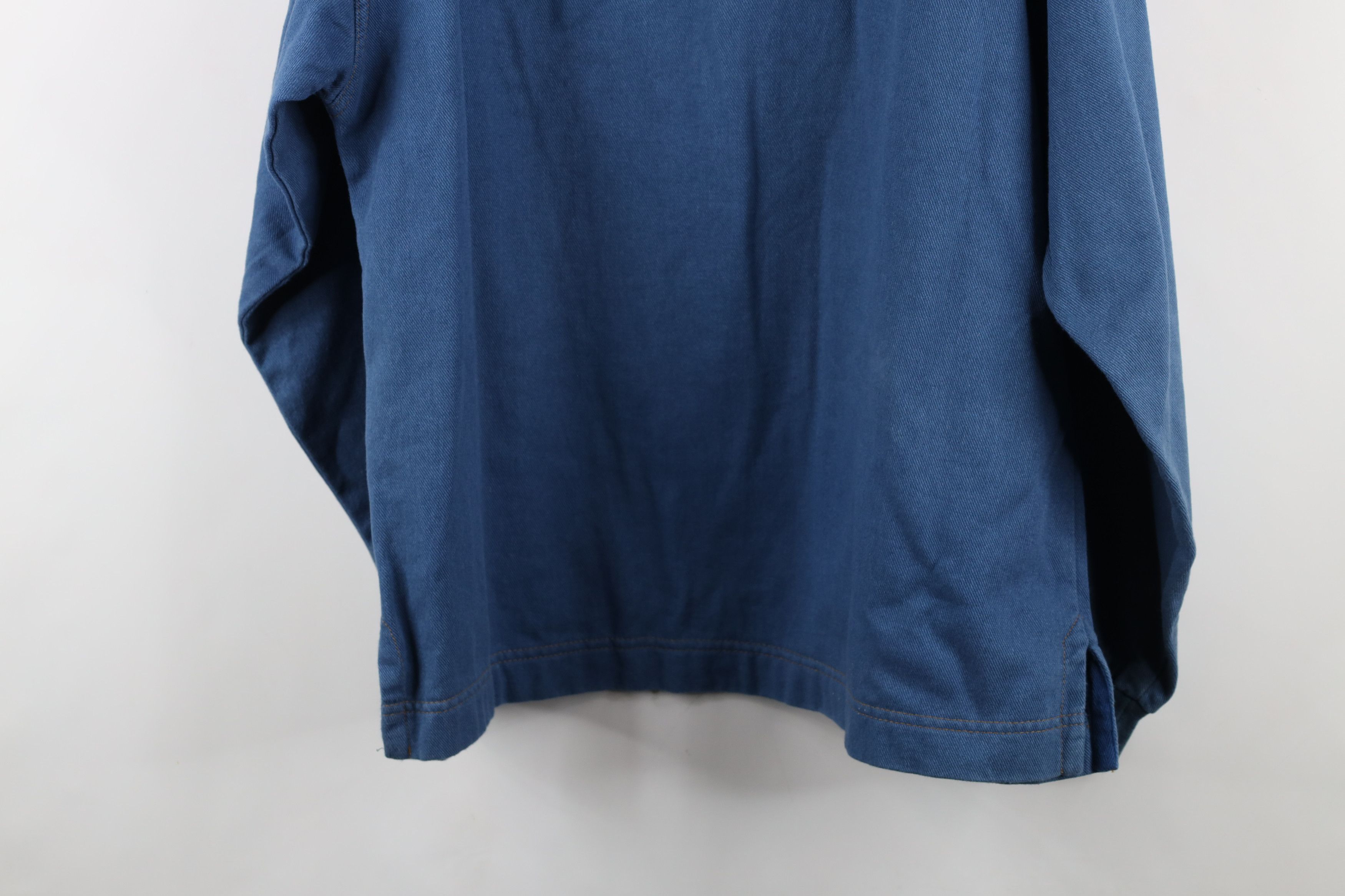 Harley Davidson × Vintage Vintage 90s Harley Davidson Denim Henley Sweatshirt USA Size US L / EU 52-54 / 3 - 13 Thumbnail