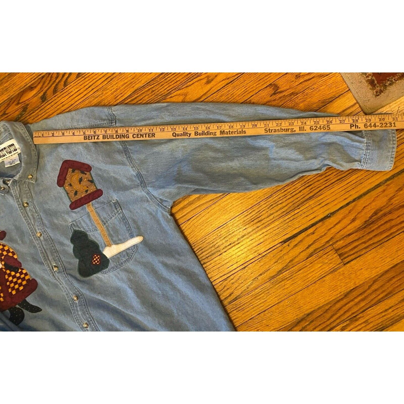 Other VTG Christmas Santa Denim Button Up Women’s XL Most Wanted Size XL / US 12-14 / IT 48-50 - 9 Thumbnail