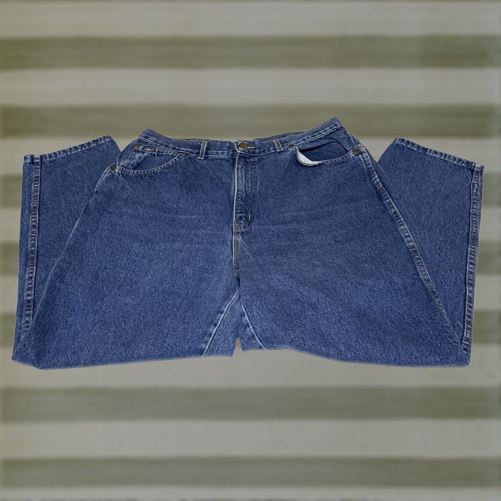 Vintage VINTAGE Chic Denim Mom Jeans 20 WP 34x27 High Waisted Tapper Leg USA Womens Plus 80s 90s Jeans Size 42" / US 20 - 1 Thumbnail